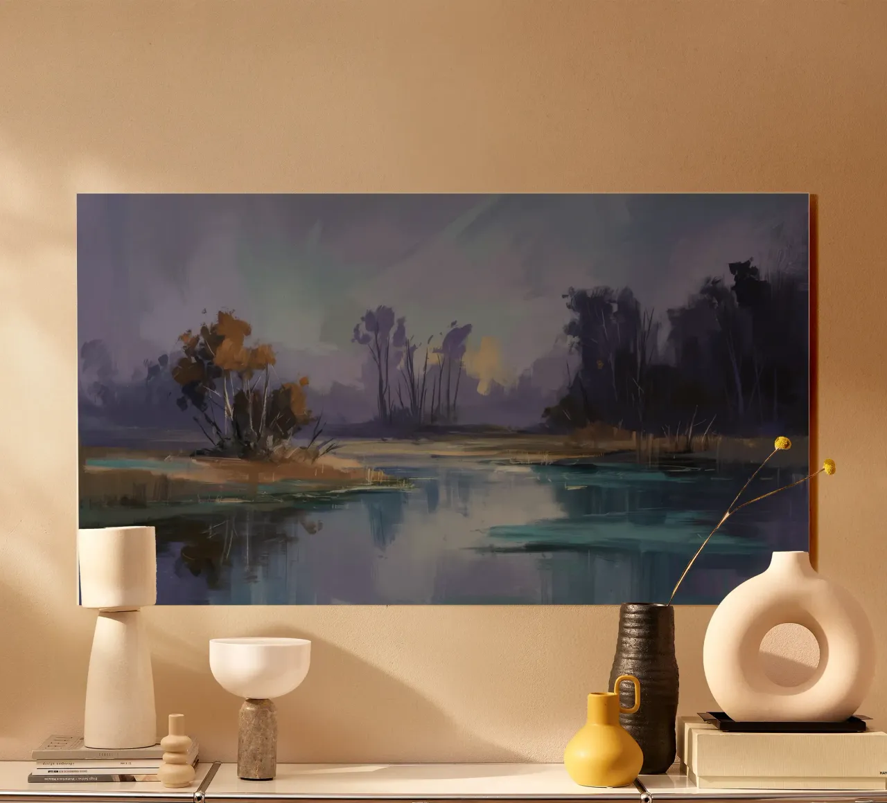 Fiume Nebbioso Crepuscolo plexiglass da Radiance Landscape