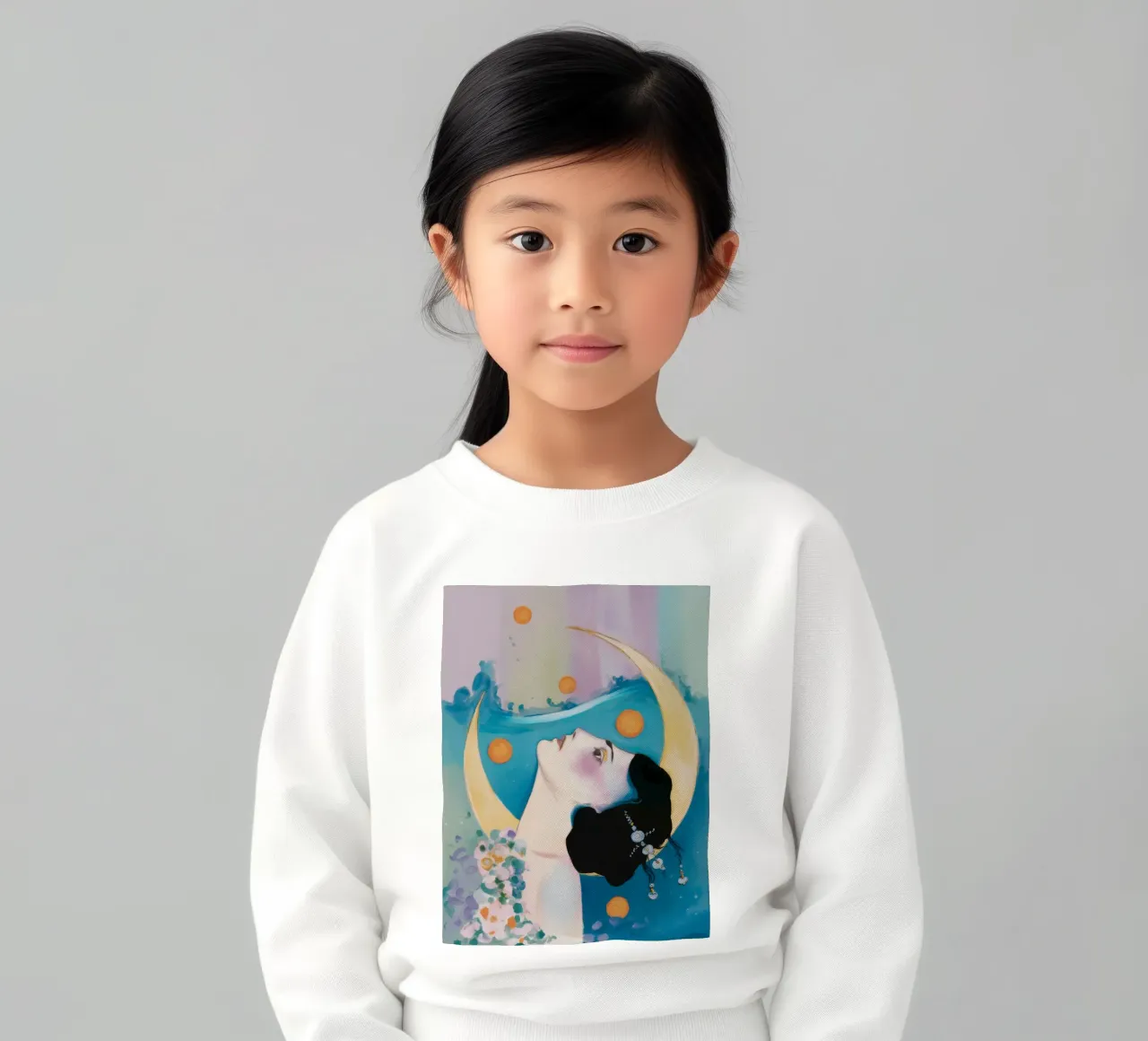 Rêverie adornata di luna felpa bambino da Vivid Reverie