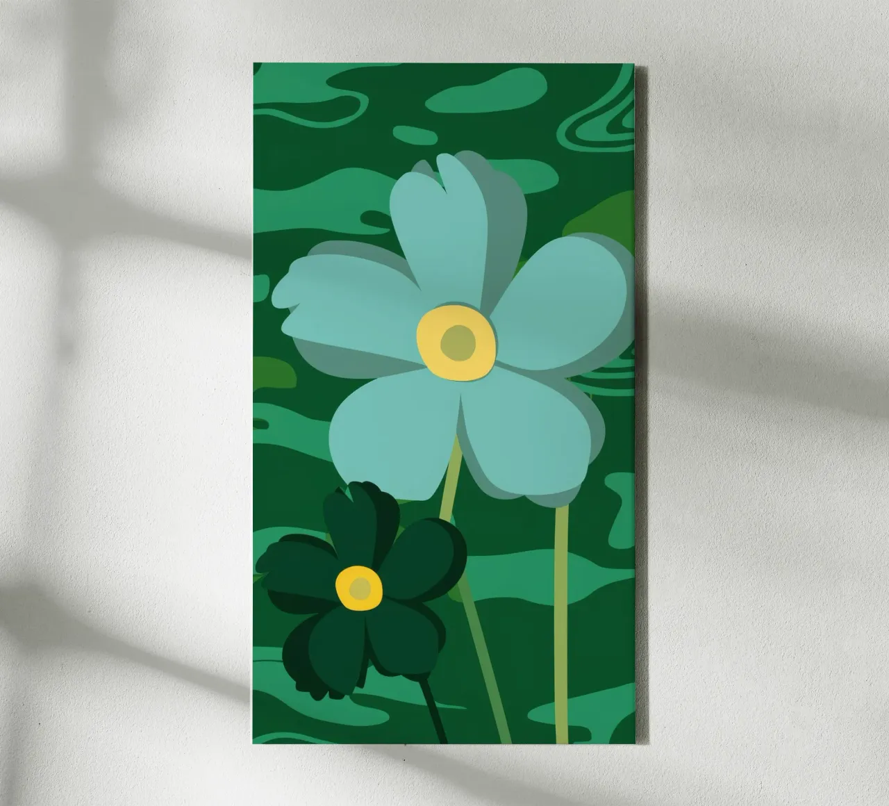 Camo Bloom Pop tela con Cornice a cassetta da Moonlite Desire