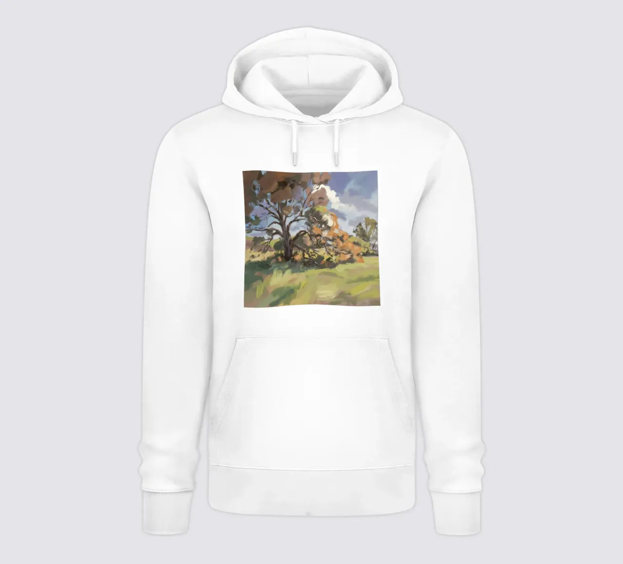 Solitudine dell'albero nodoso felpa con cappuccio da Radiance Landscape