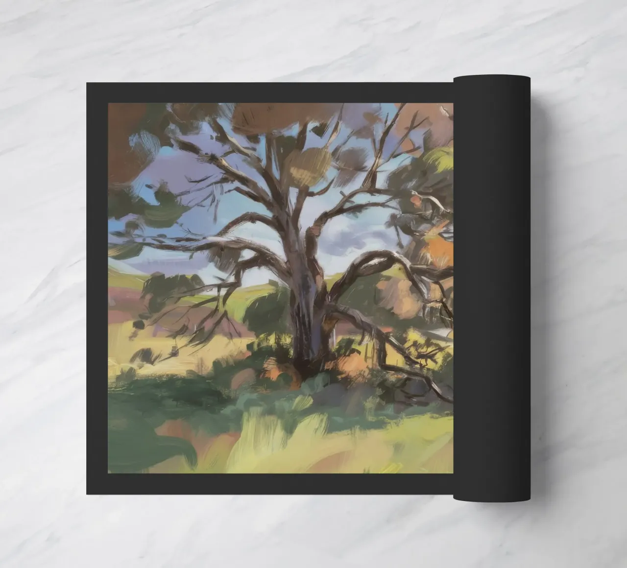 Gnarled Tree Solitude doormat by Radiance Landscape