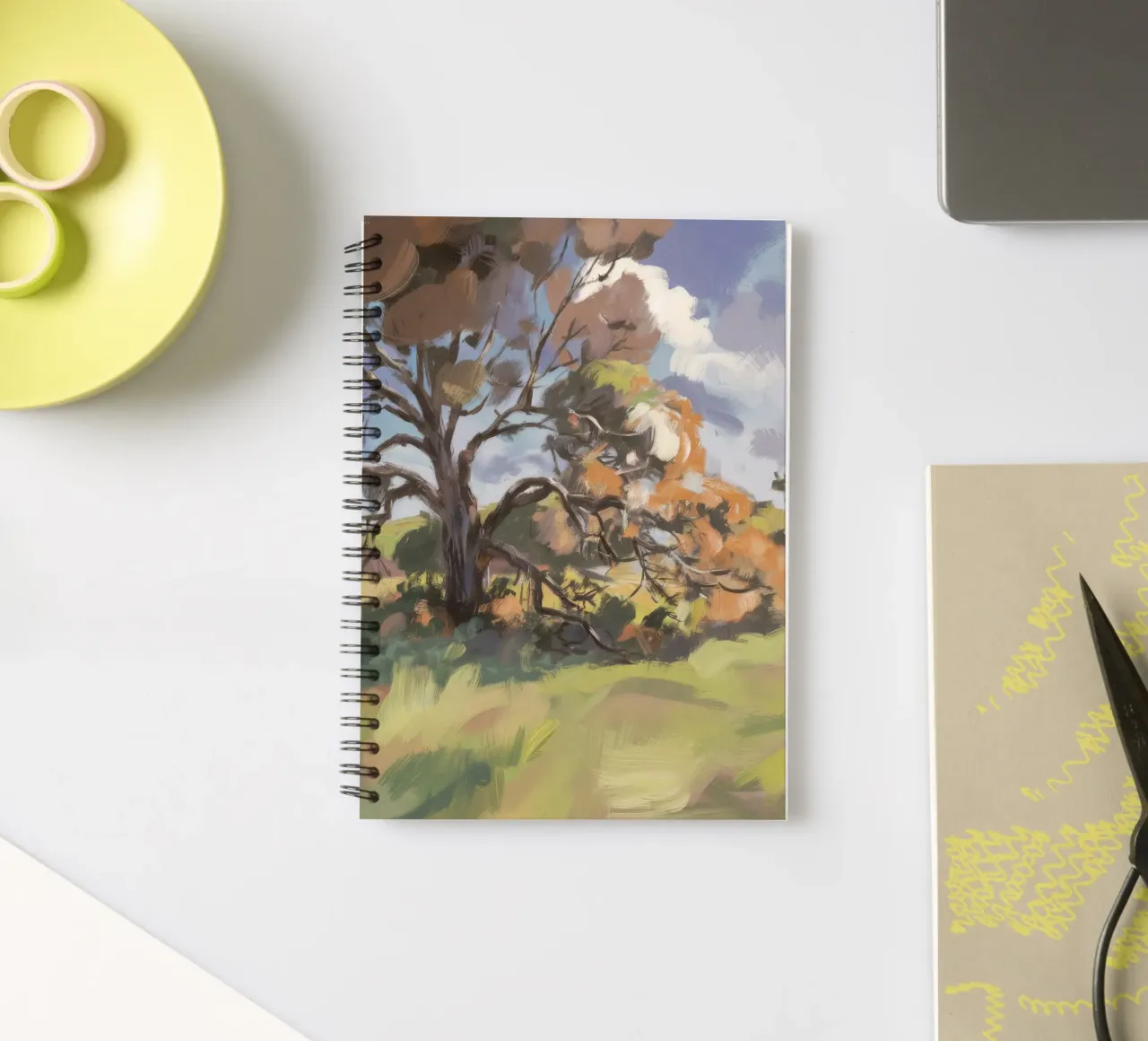 Gnarled Tree Solitude spiral notebook by Radiance Landscape