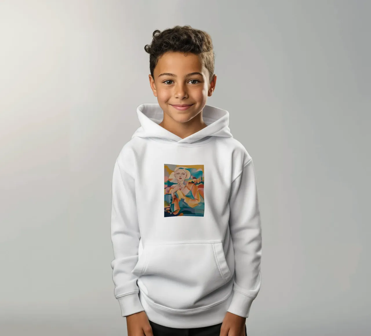 Golden Aura Embrace kids hoodie by Vivid Reverie
