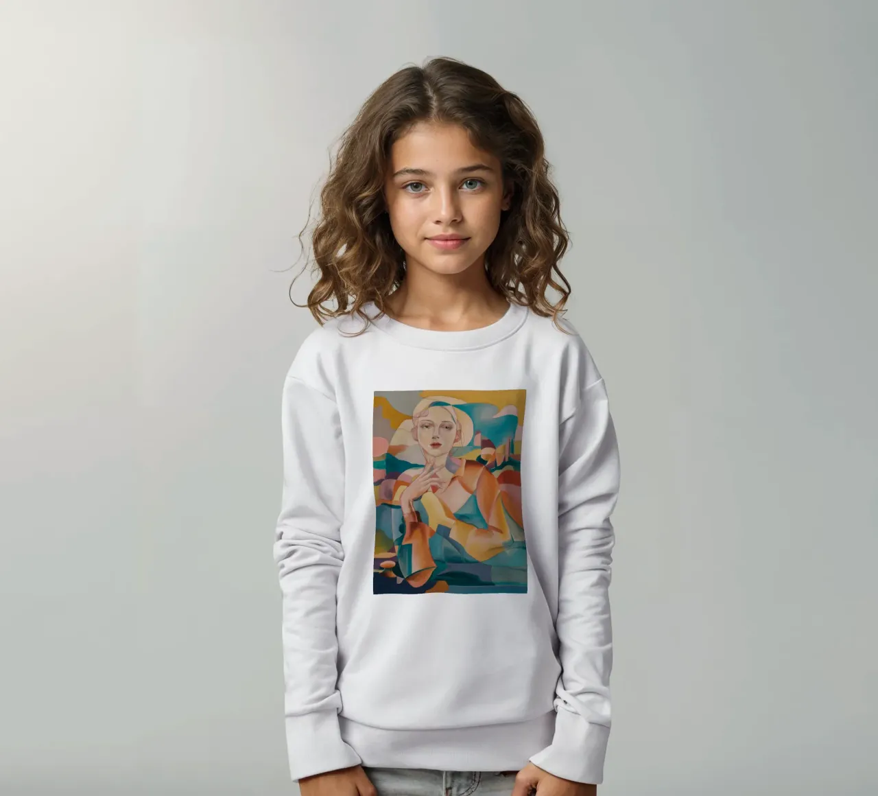 Golden Aura Embrace kids sweatshirt by Vivid Reverie