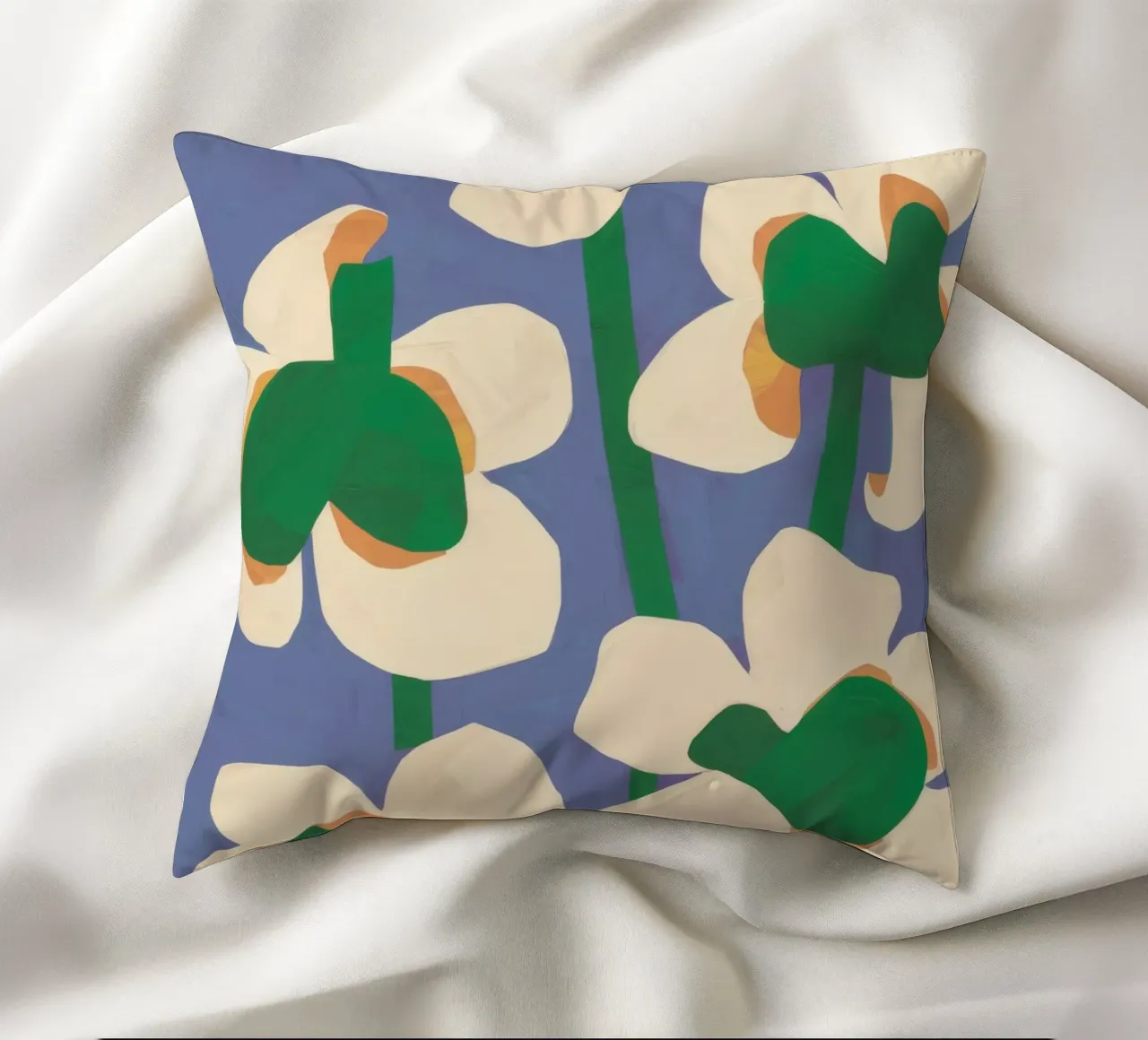 Abstract Petal Dance decorative cushion by Moonlite Desire