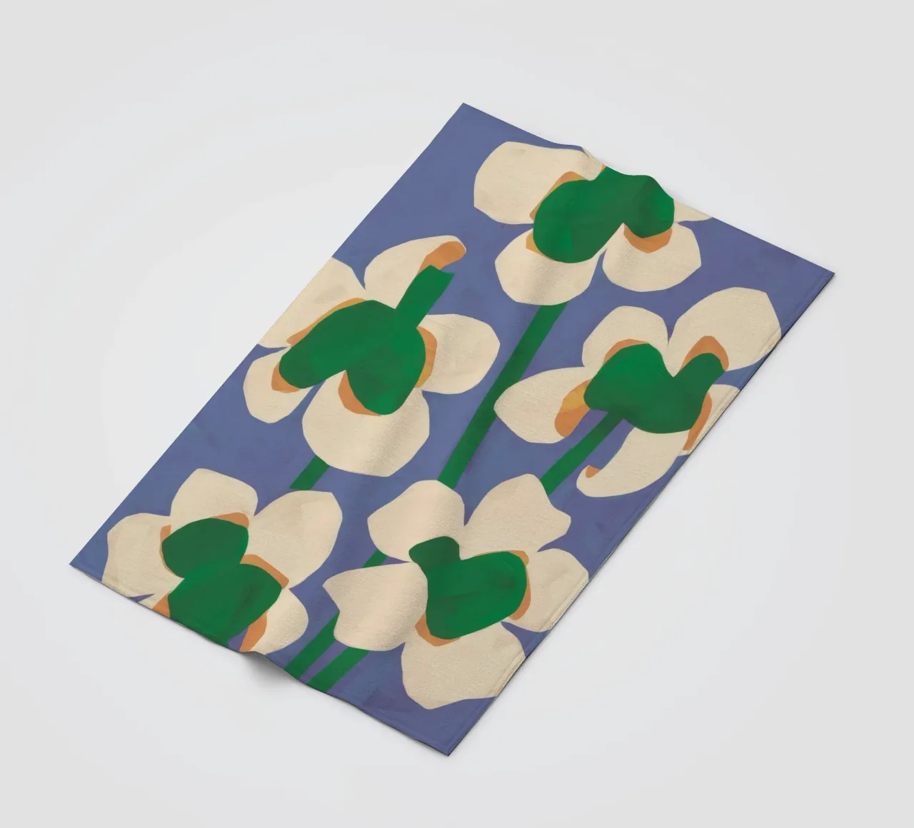 Abstracte bloemblaadjesdans fleecedeken van Moonlite Desire