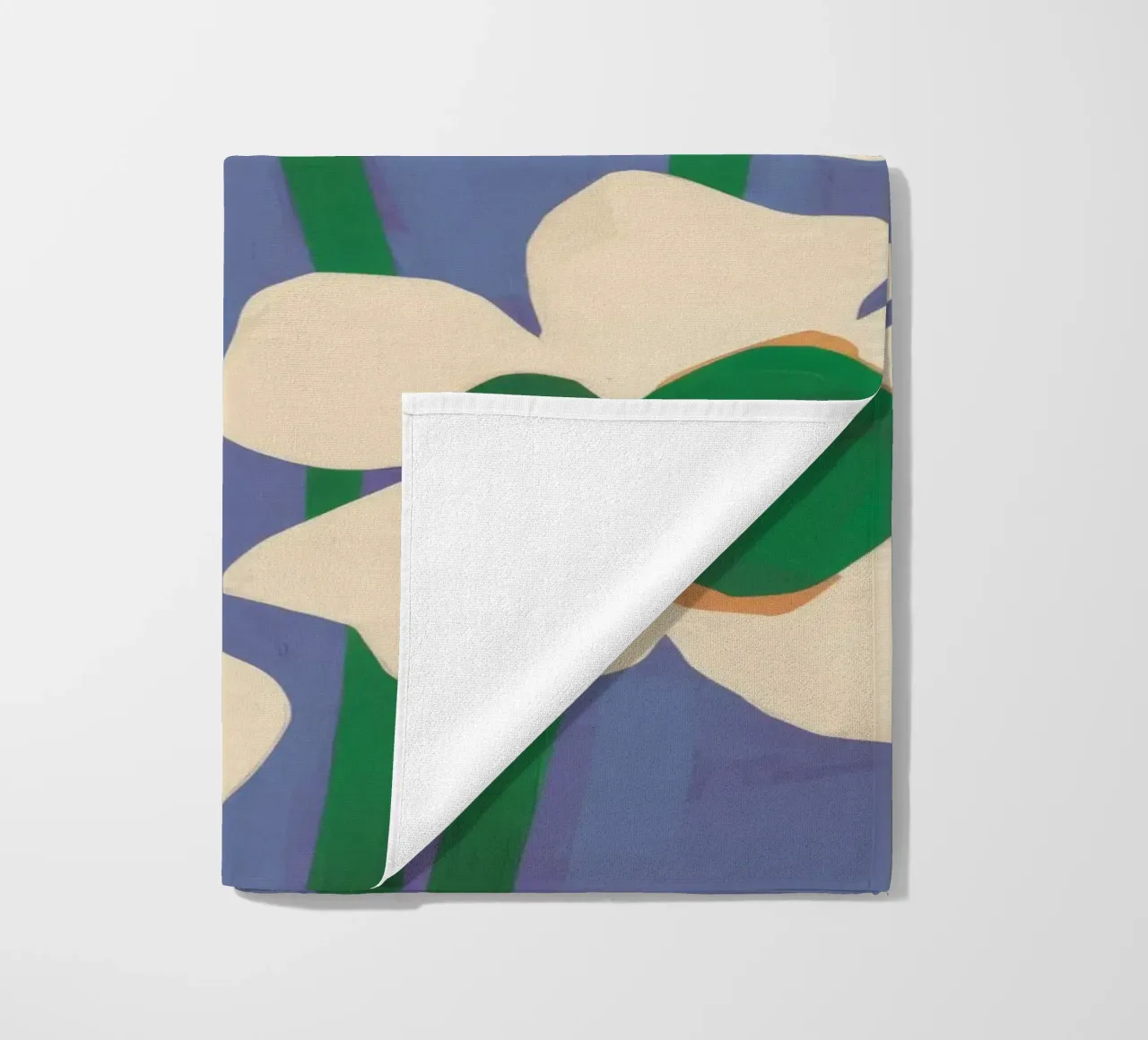 Abstracte bloemblaadjesdans strandhanddoek van Moonlite Desire