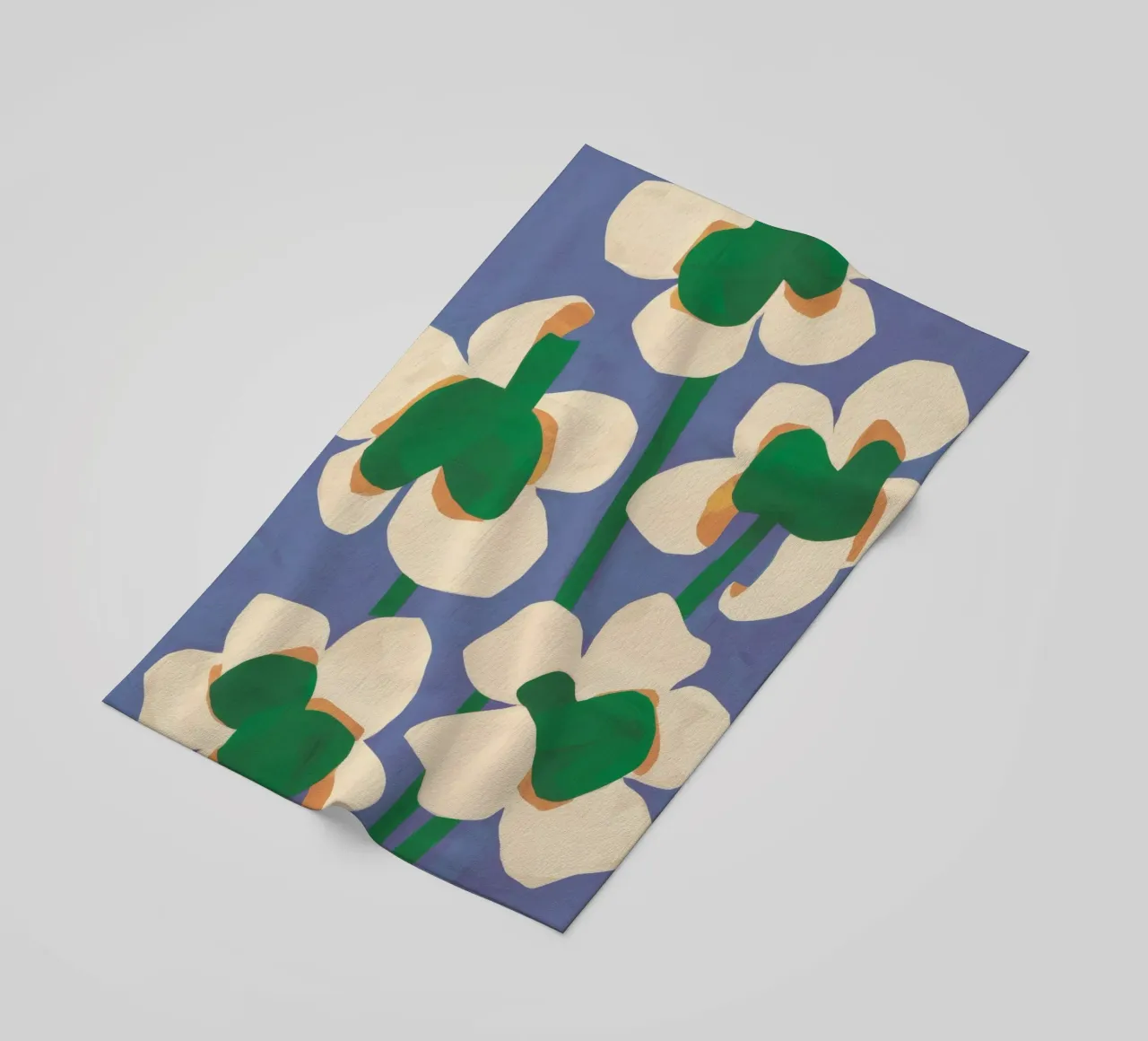 Abstracte bloemblaadjesdans strandhanddoek van Moonlite Desire
