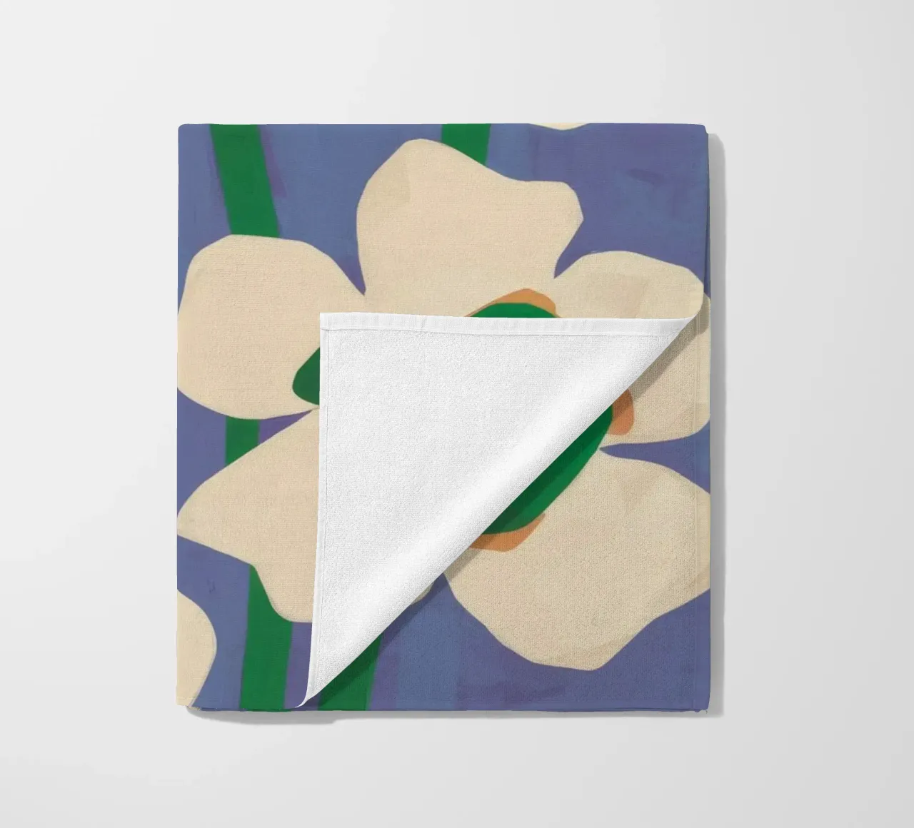 Abstracte bloemblaadjesdans strandhanddoek van Moonlite Desire