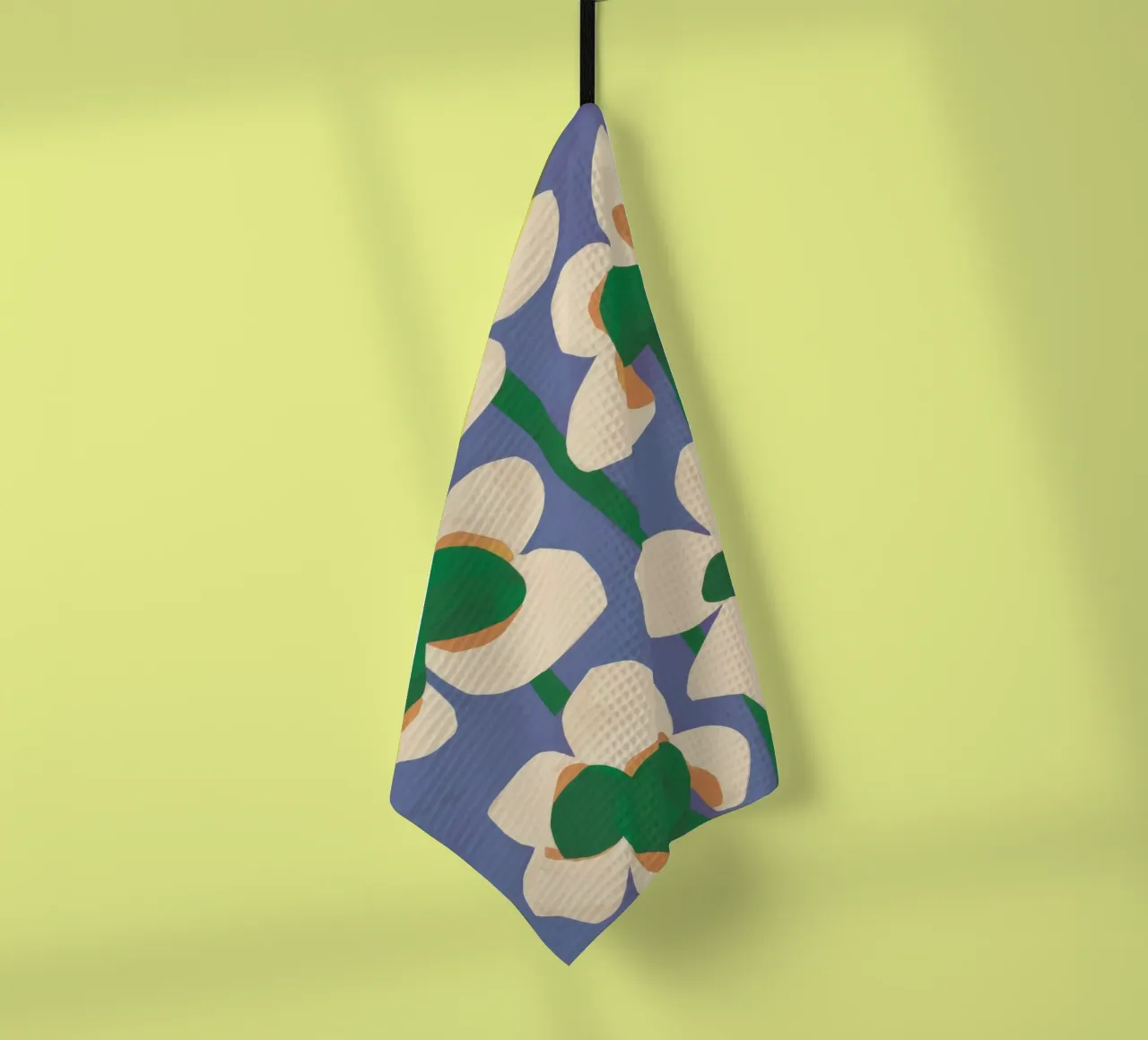 Abstracte bloemblaadjesdans theedoek van Moonlite Desire