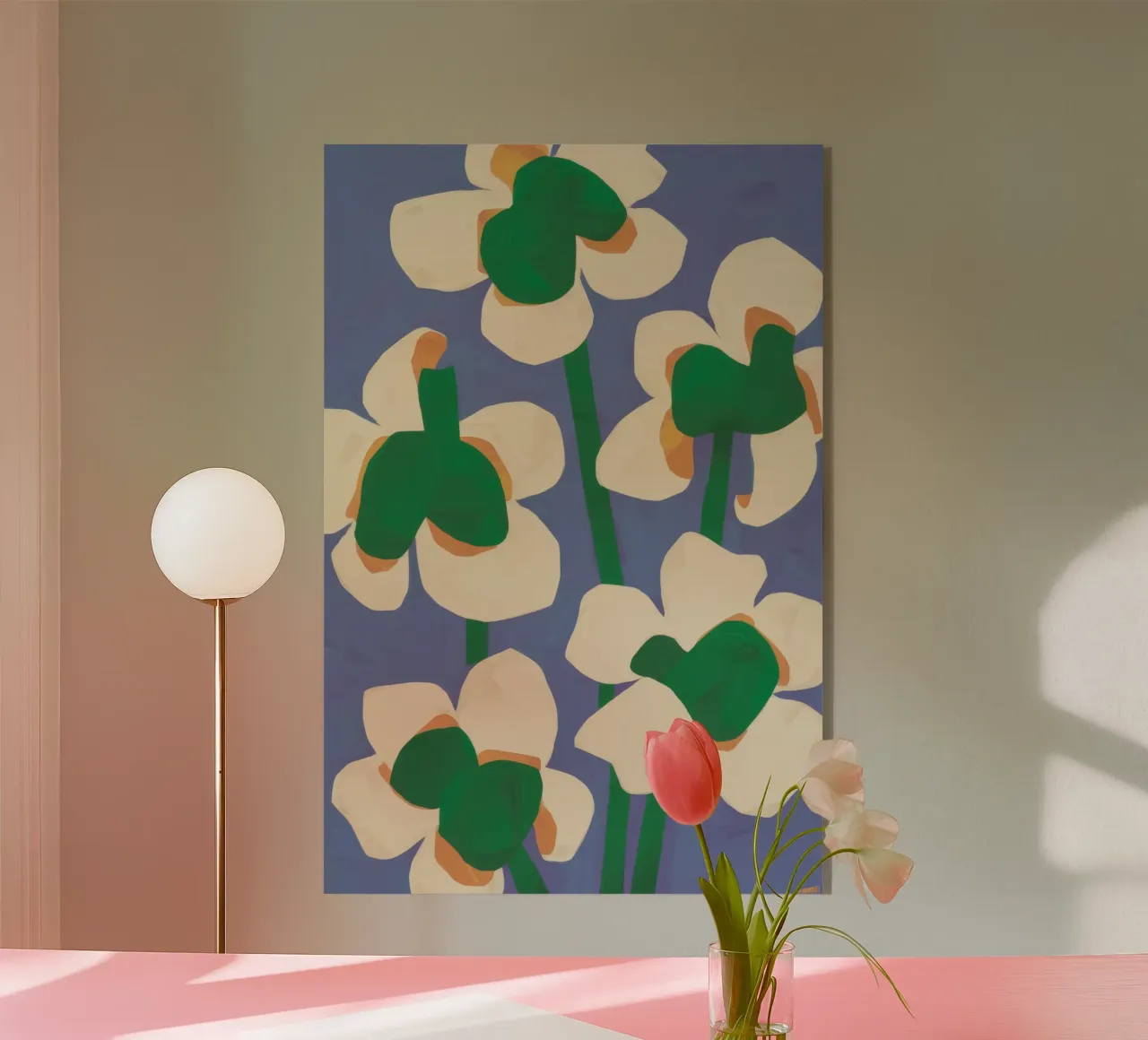 Abstract Petal Dance acrylic glass by Moonlite Desire