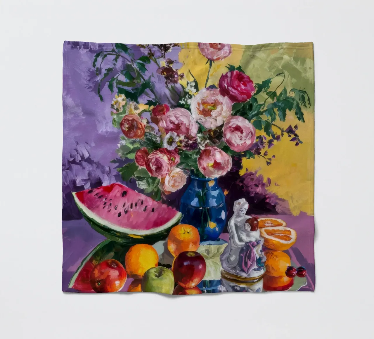 Opulent Fruit Extravaganza fleece blanket by Radiance Landscape