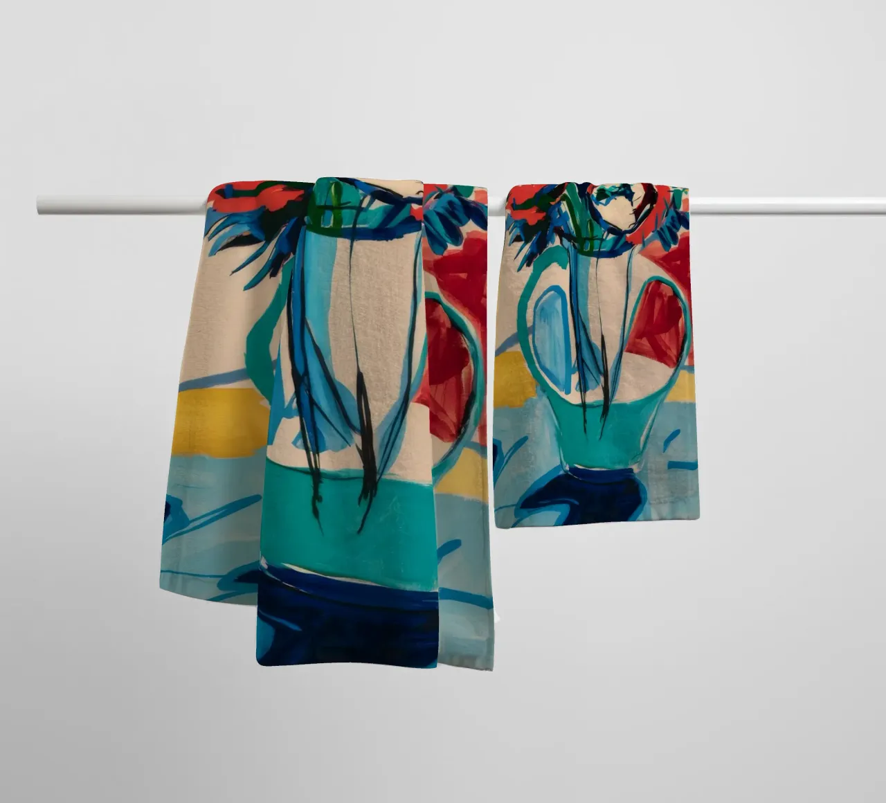 Gioia floreale cromatica asciugamano da bagno da Vivid Reverie