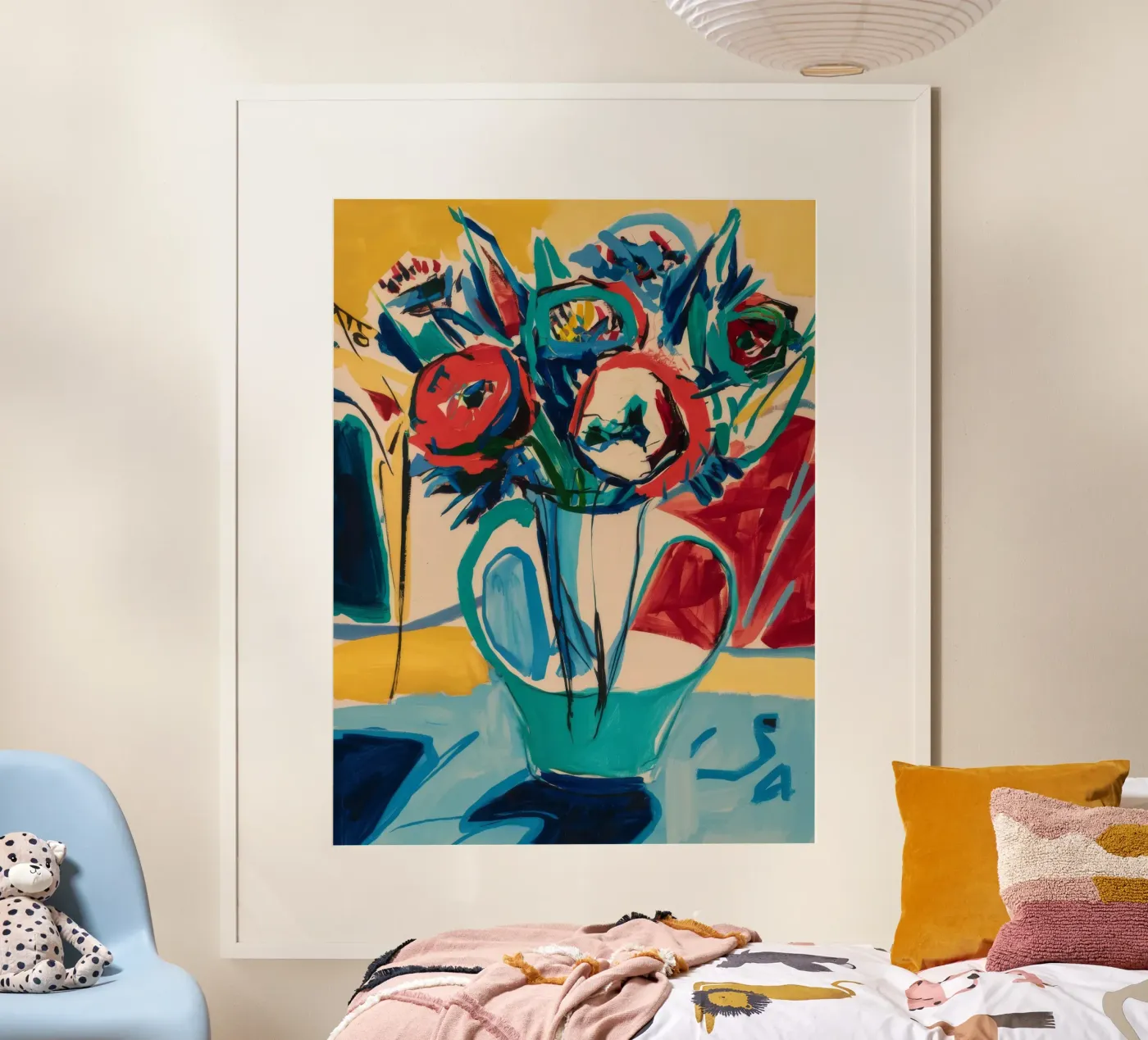 Gioia floreale cromatica poster da Vivid Reverie