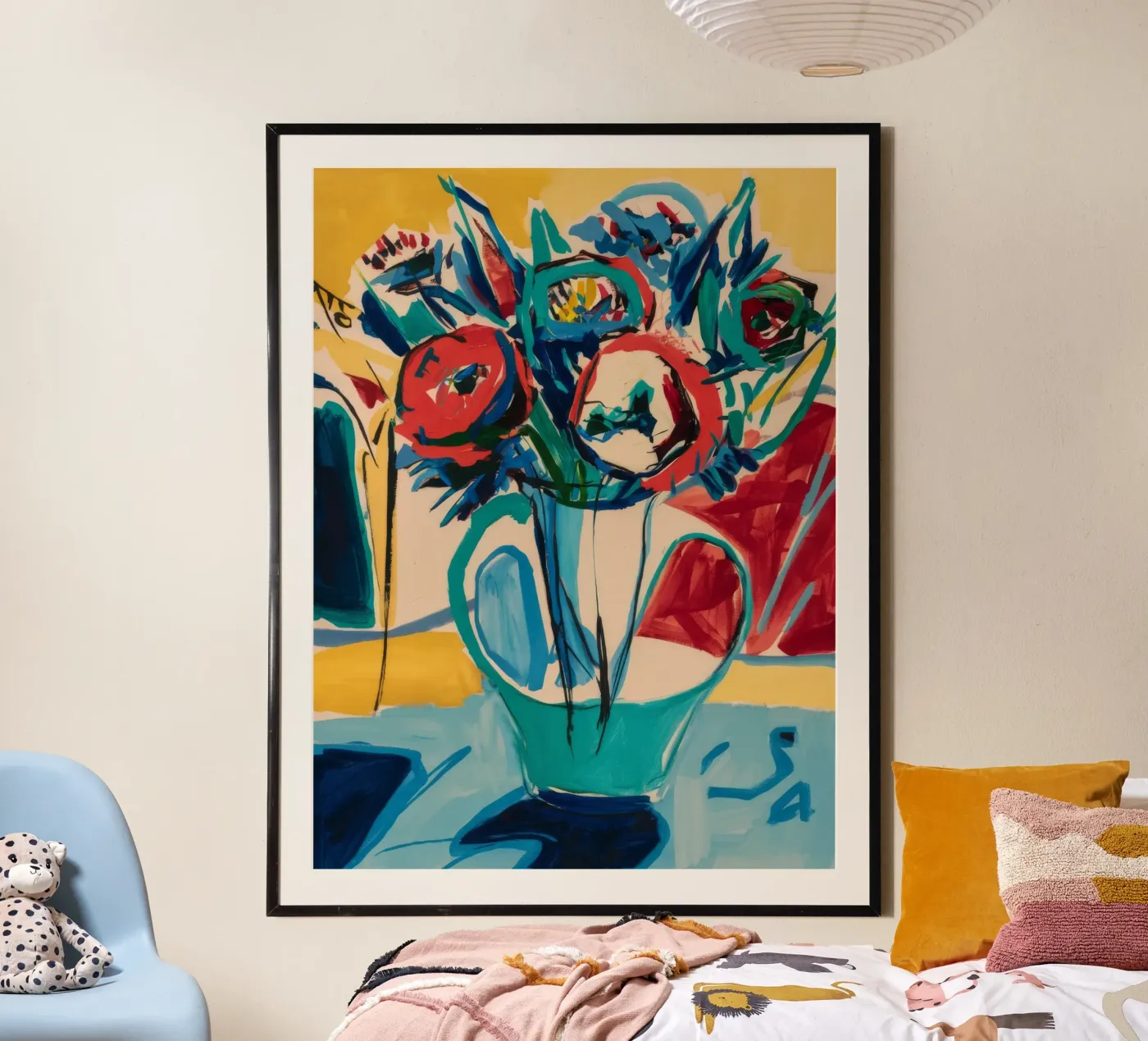 Gioia floreale cromatica poster da Vivid Reverie