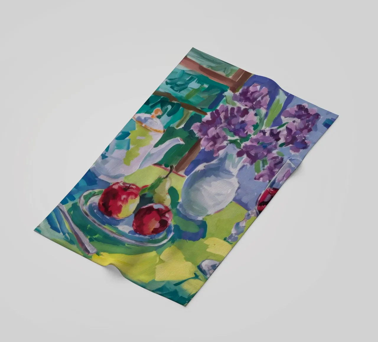 Teiera d'argento a riposo telo mare da Radiance Landscape