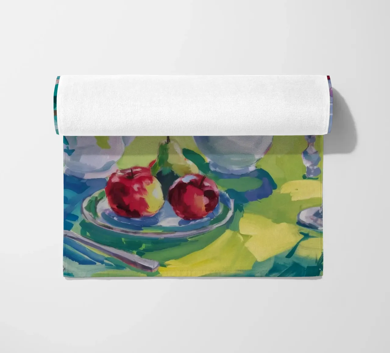 Teiera d'argento a riposo telo mare da Radiance Landscape