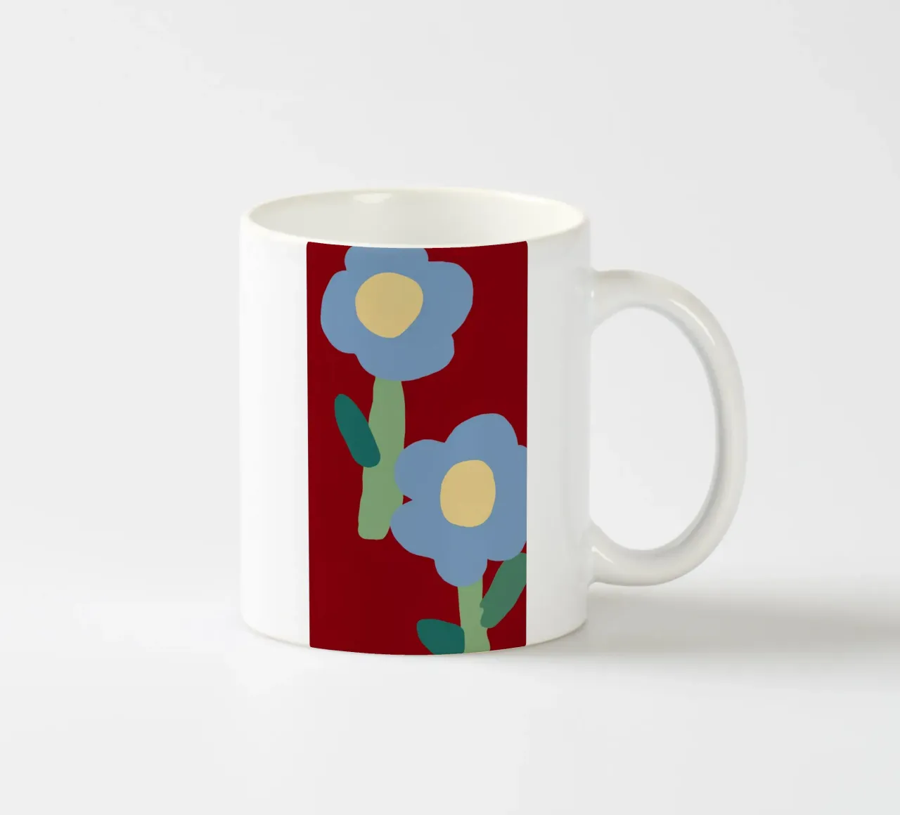 Rosso Blu Contrasto tazza in ceramica da Moonlite Desire