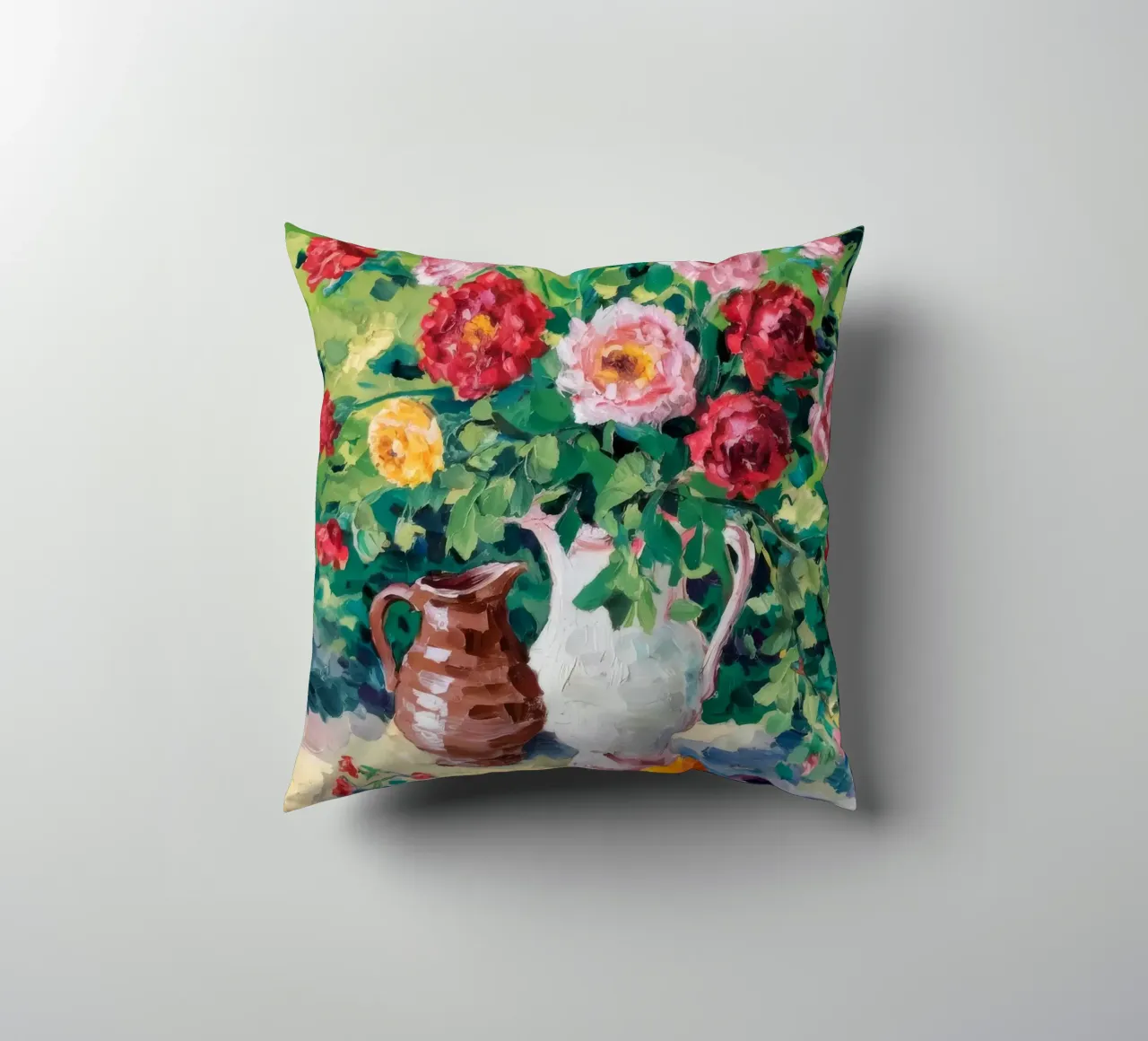 Fiori di brocca rustici cuscino da Radiance Landscape