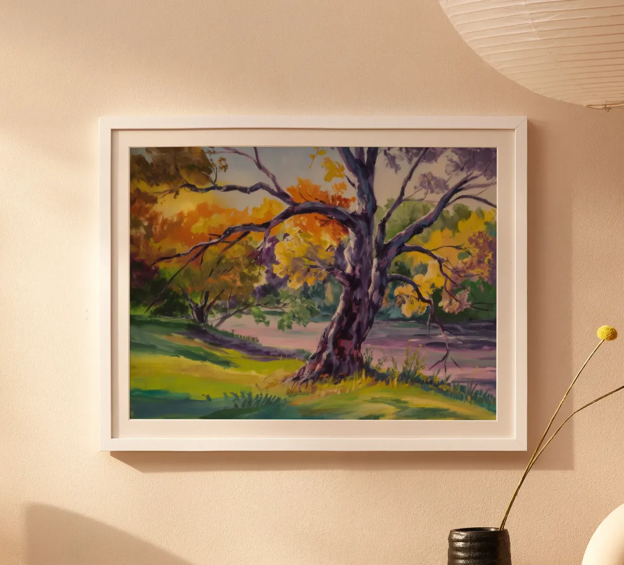 Die goldene Majestät des Herbstes Poster mit Aluminium Rahmen von Radiance Landscape