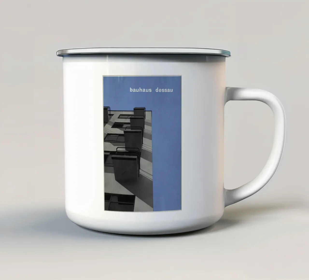 Bauhaus tazza in smalto da Brooke