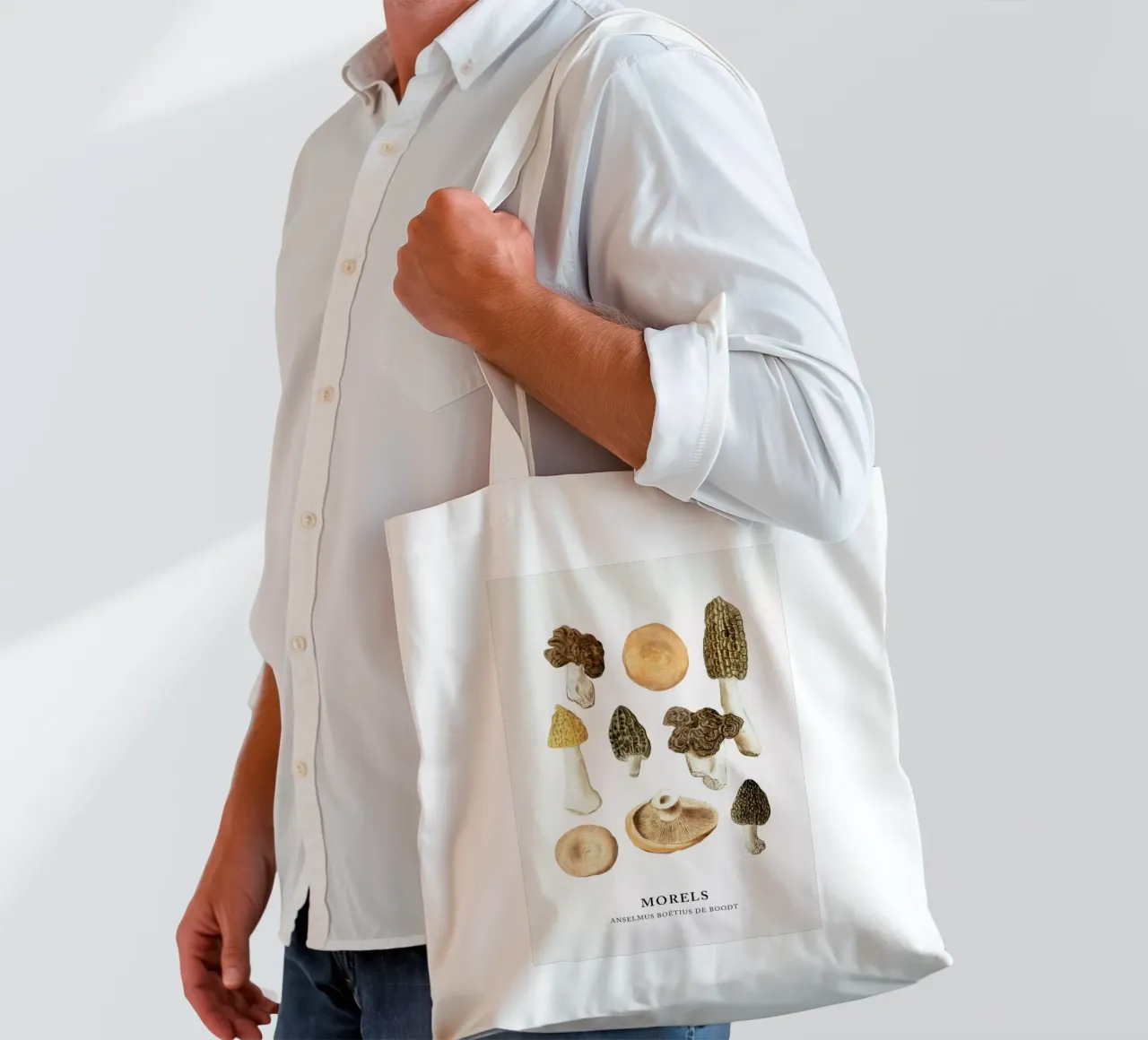 Anselmus Boëtius de Boodt - Morels tote bag by Vintage by JUNIQE
