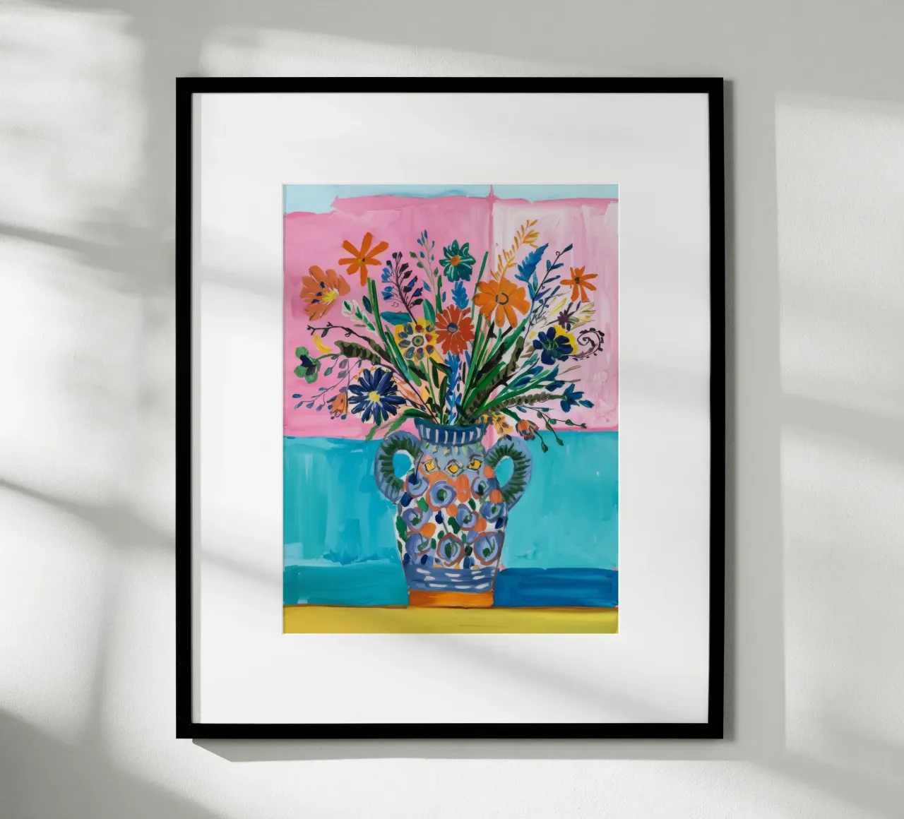 Vaso ornato Caleidoscopio poster con telaio in alluminio da Vivid Reverie