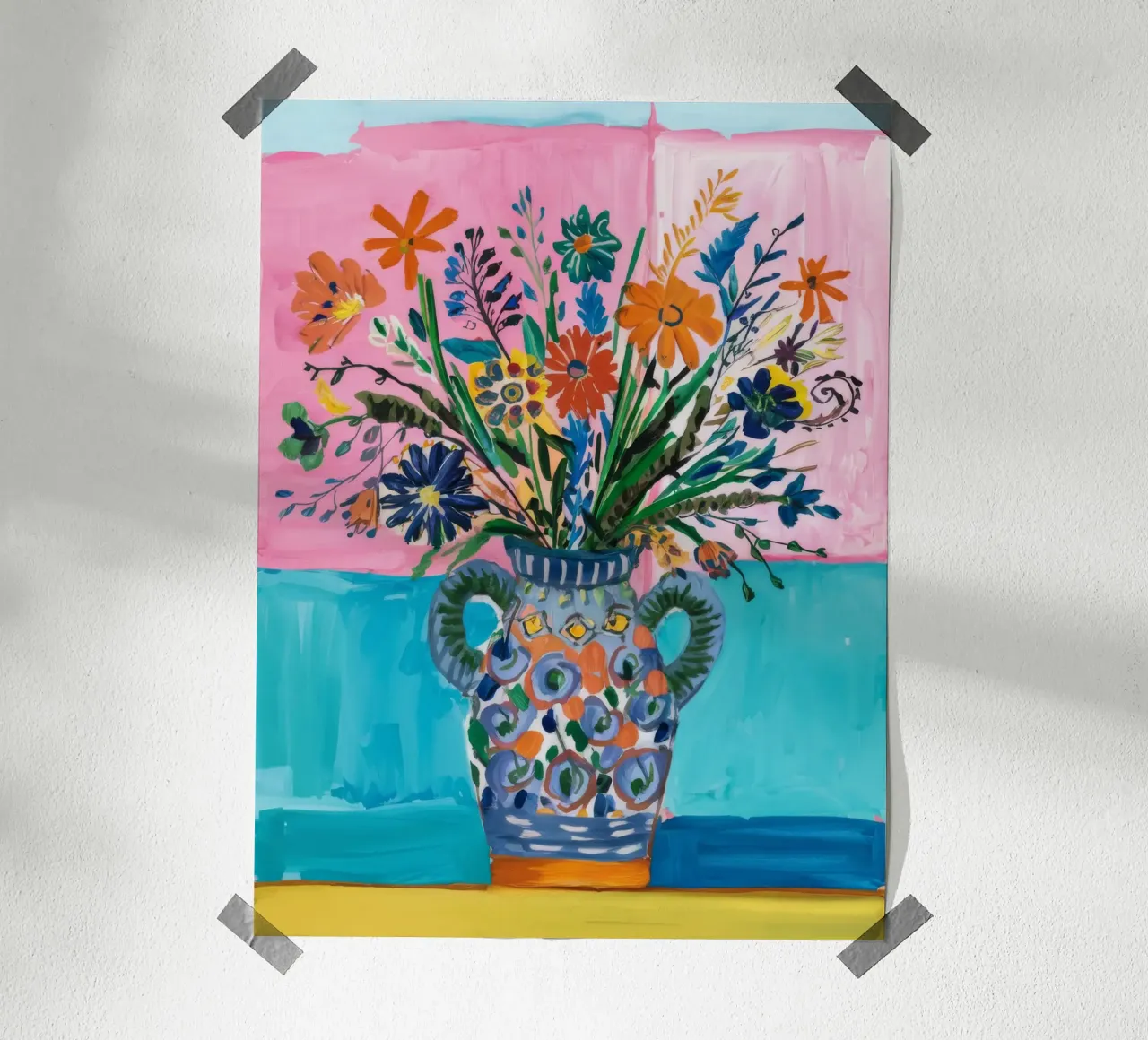 Vaso ornato Caleidoscopio poster con telaio in alluminio da Vivid Reverie