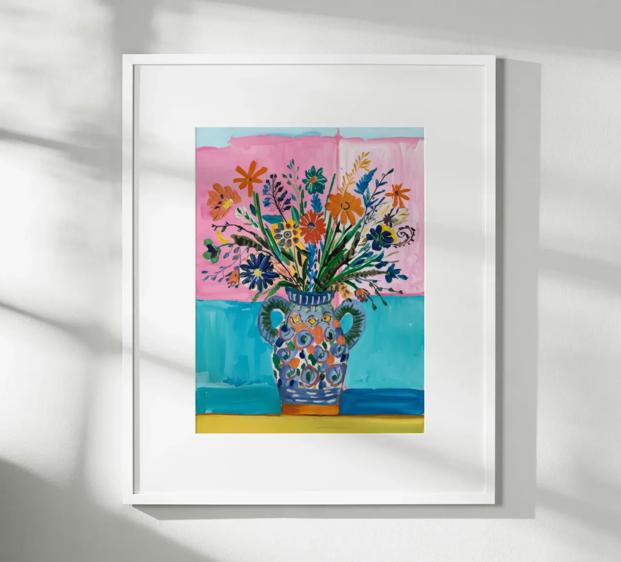 Vaso ornato Caleidoscopio poster con telaio in alluminio da Vivid Reverie