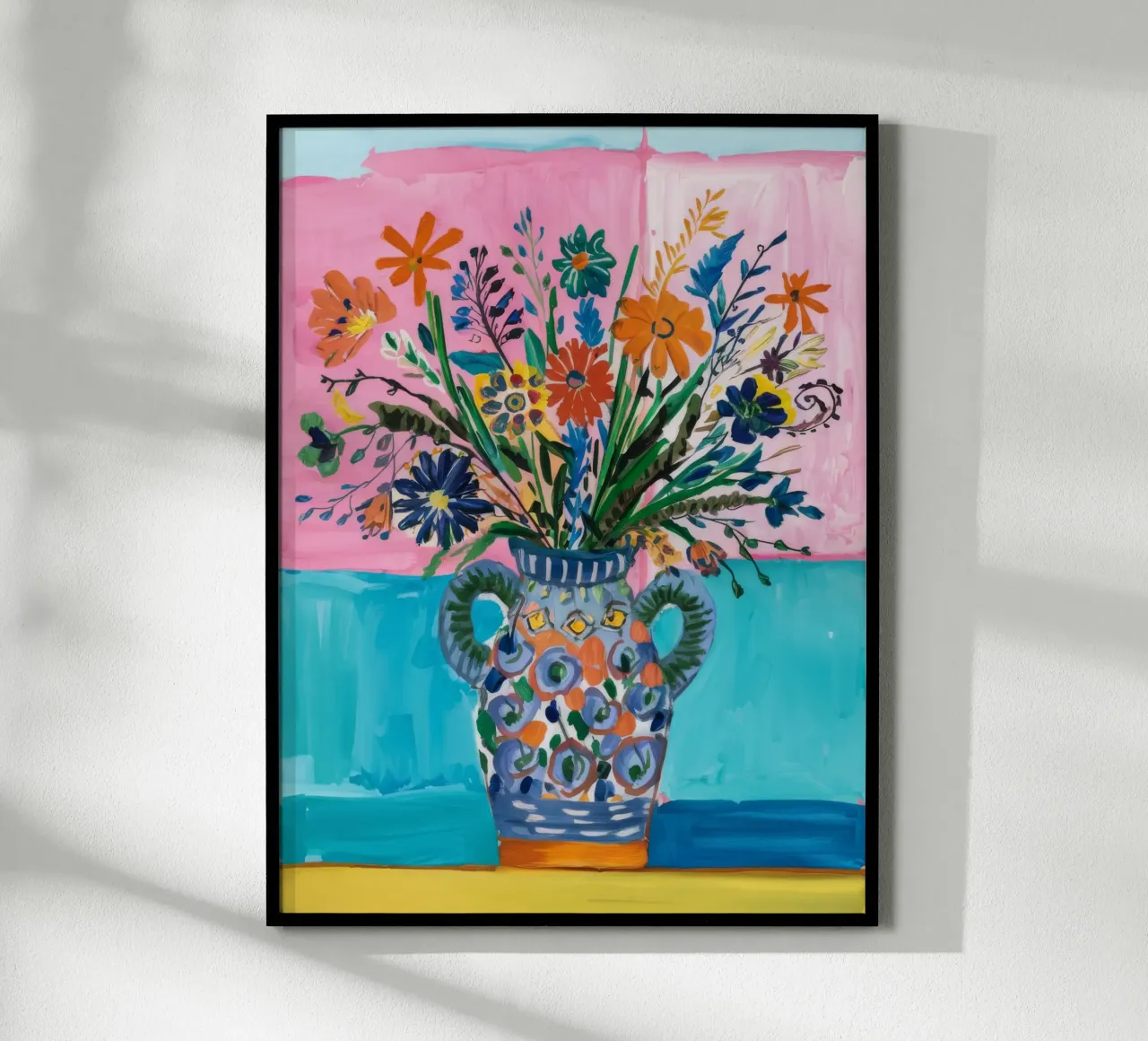 Vaso ornato Caleidoscopio poster con telaio in alluminio da Vivid Reverie