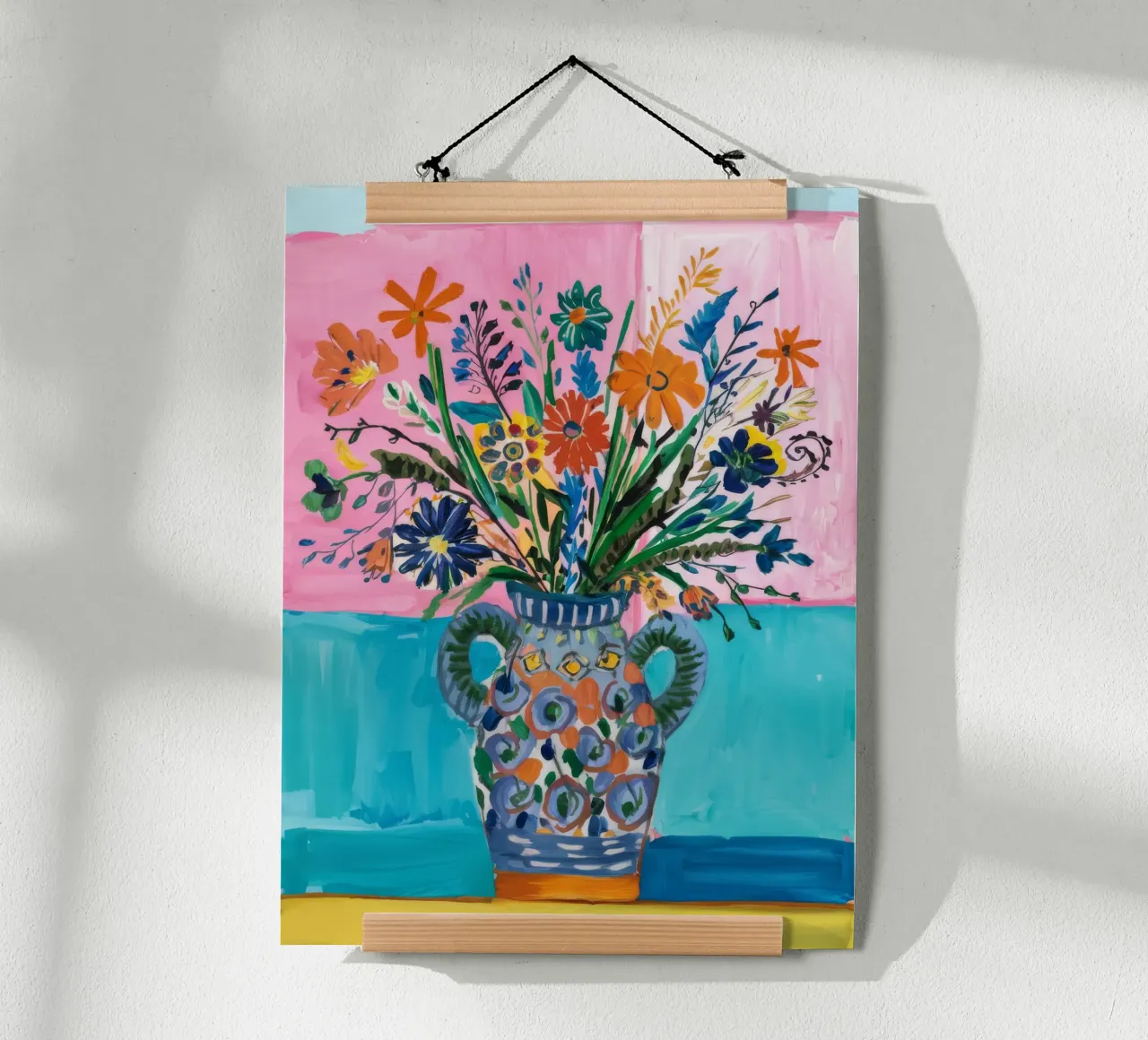 Vaso ornato Caleidoscopio poster con telaio in alluminio da Vivid Reverie
