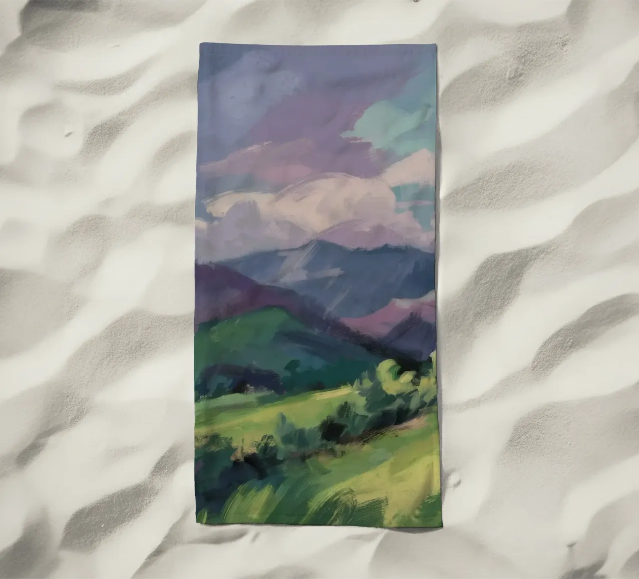 Abbraccio delle colline verdeggianti telo mare da Radiance Landscape