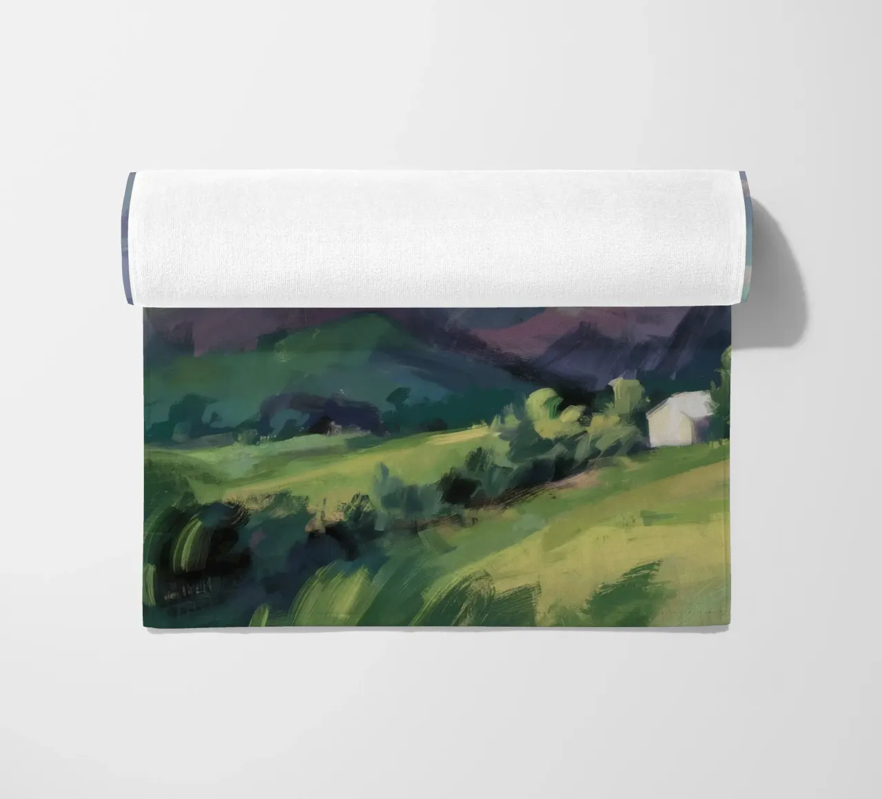 Abbraccio delle colline verdeggianti telo mare da Radiance Landscape