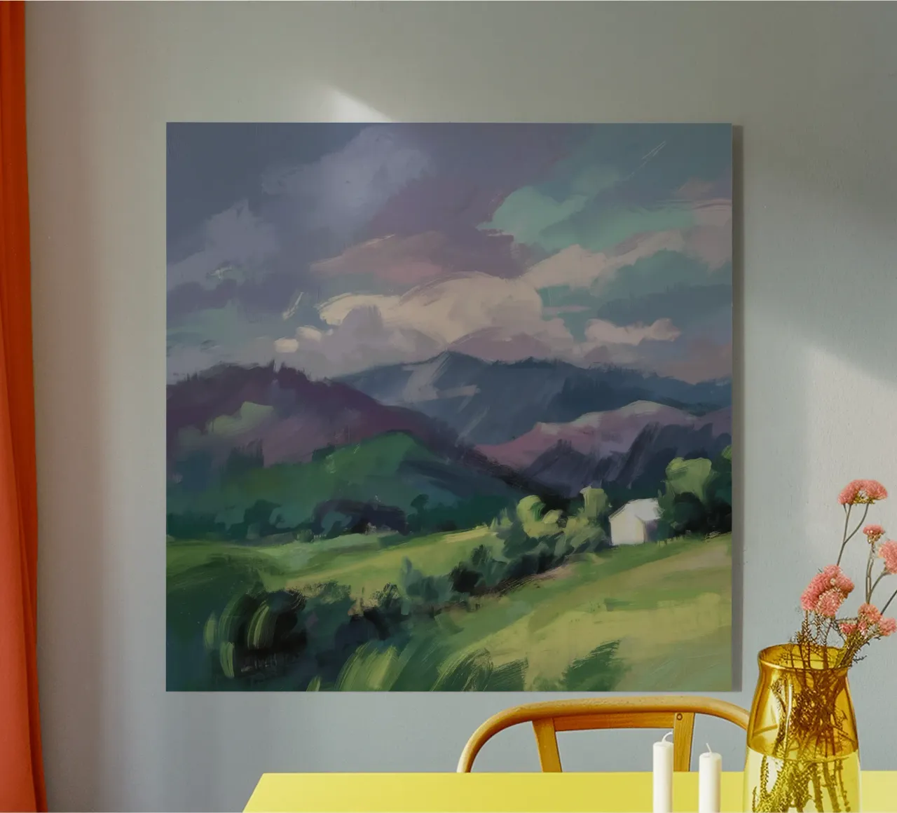 Verdant Hills Embrace acrylic glass by Radiance Landscape