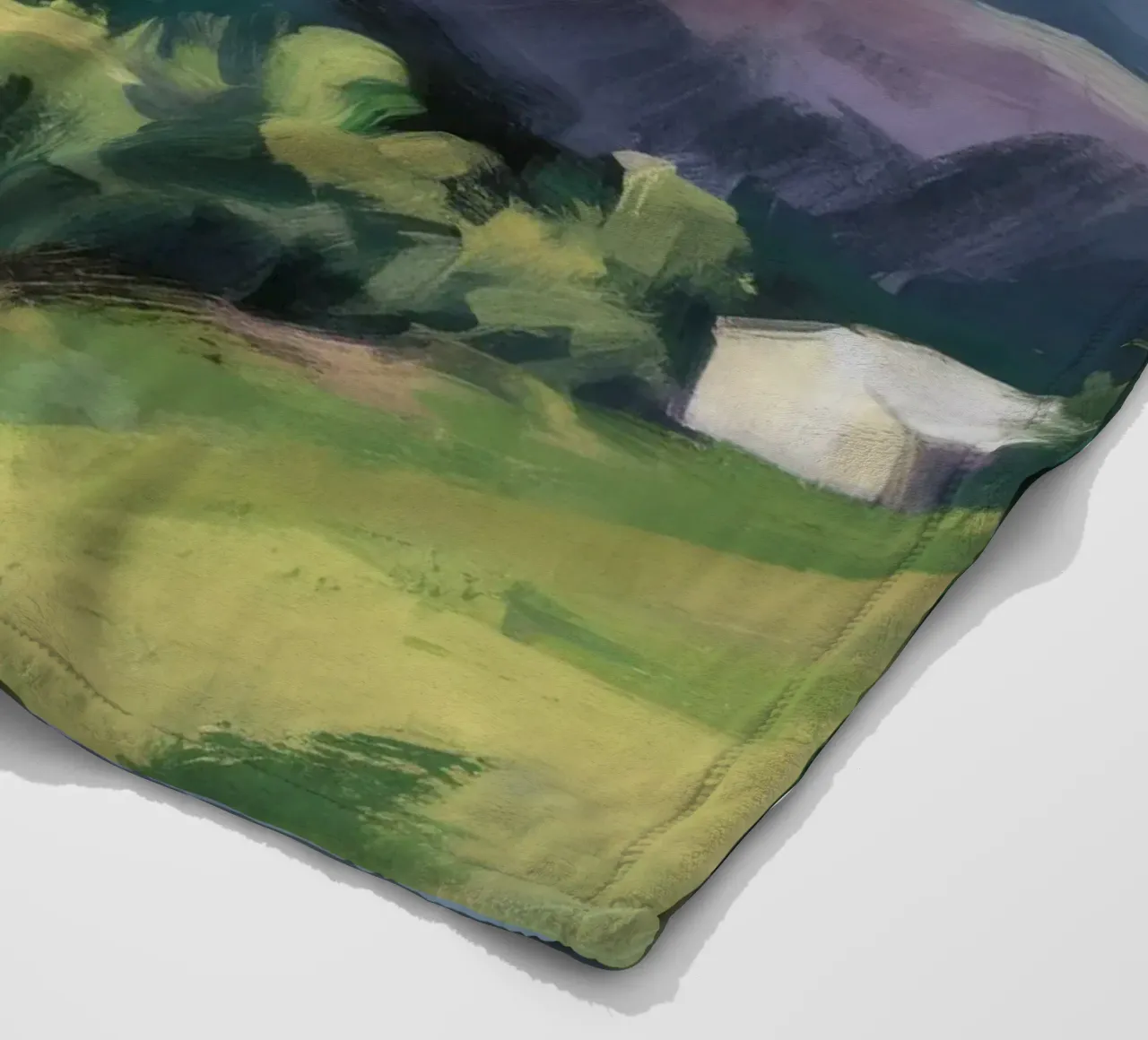 Verdant Hills Embrace fleece blanket by Radiance Landscape