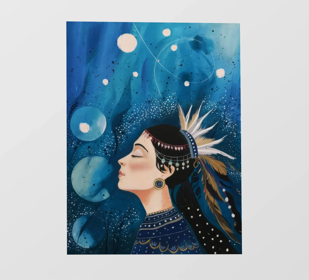 Cosmic Slumber Queen pvc cover by Vivid Reverie