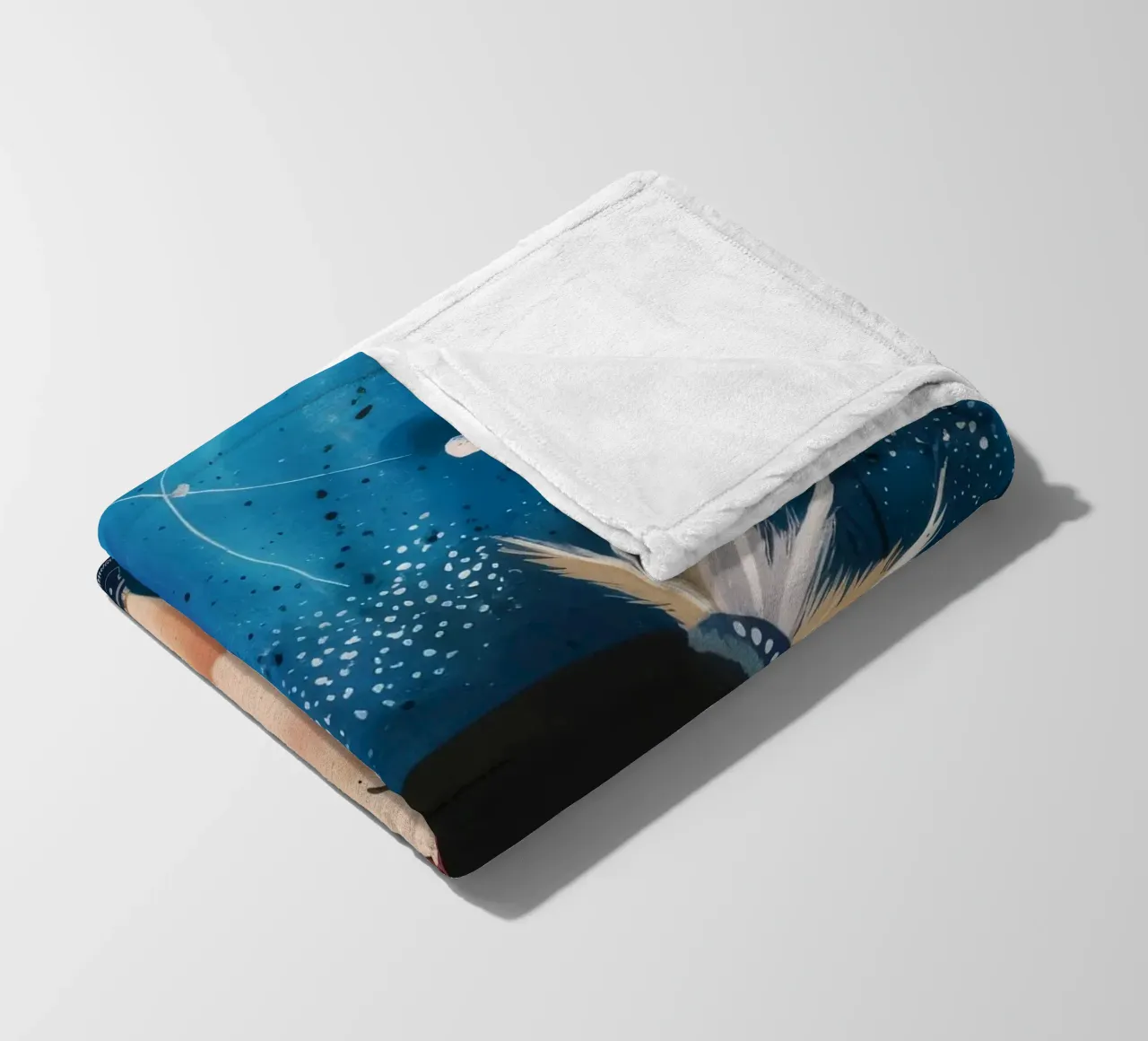 Cosmic Slumber Queen fleece blanket by Vivid Reverie