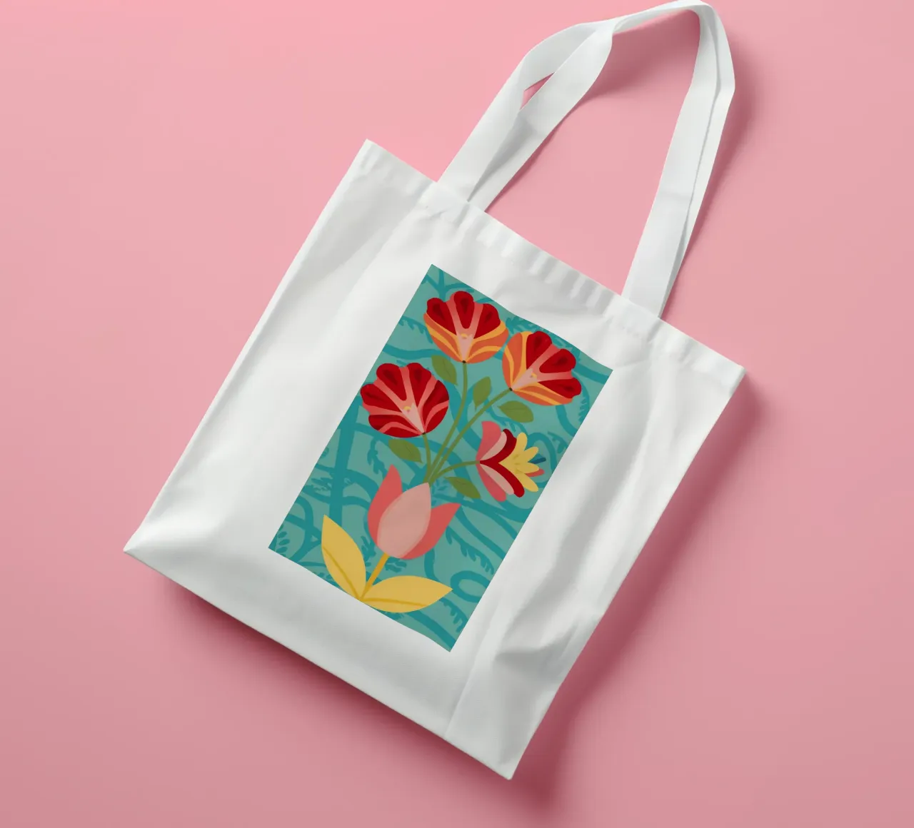 Art Nouveau Reds tote bag by Moonlite Desire