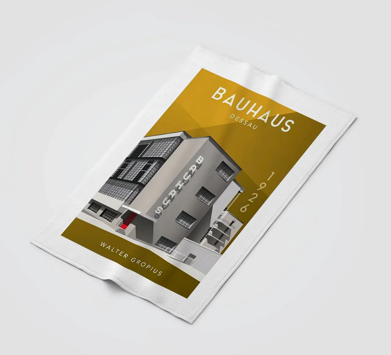 Bauhaus fleece blanket by Brooke
