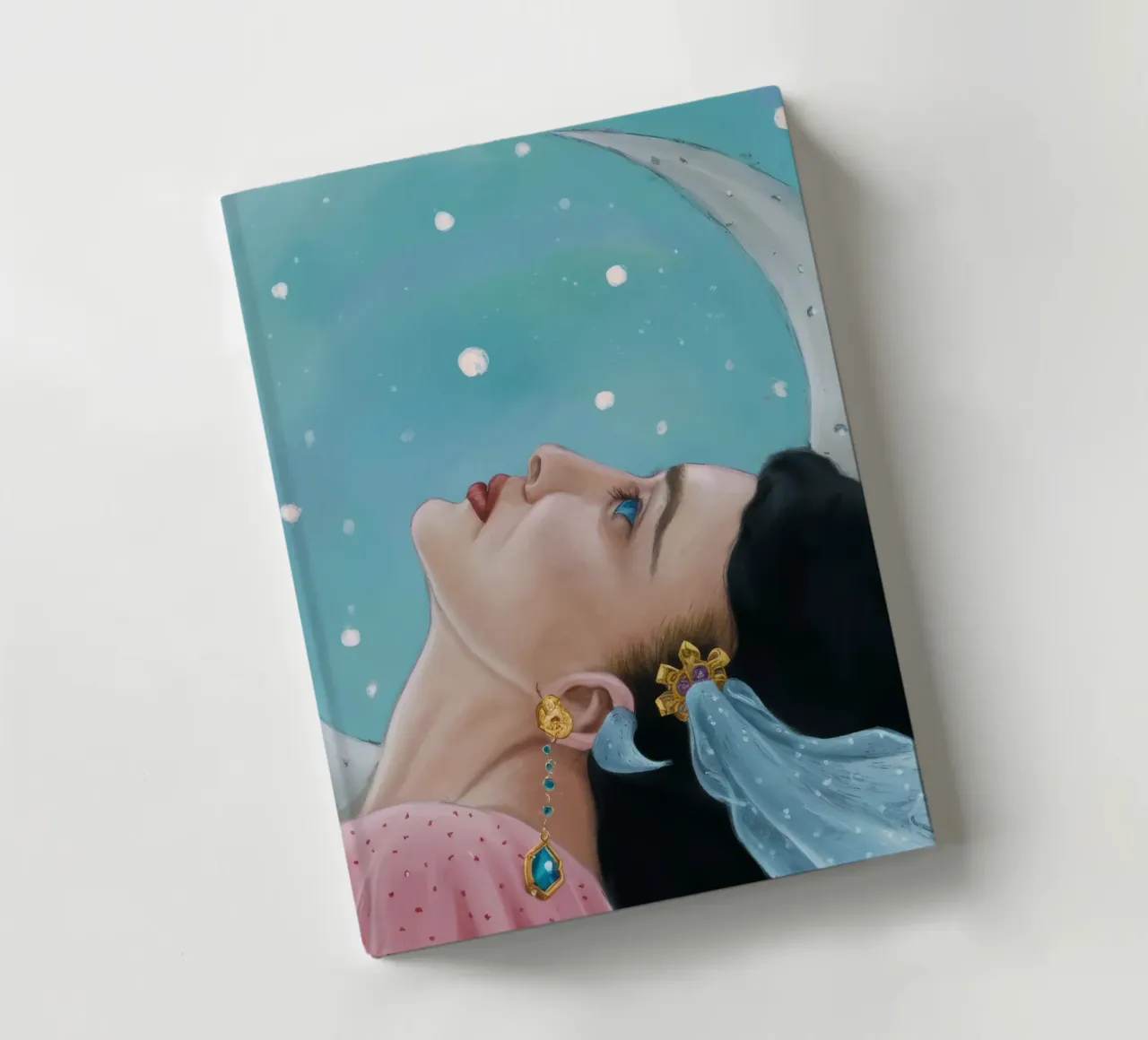 Lunar Gaze Adoration notebook by Vivid Reverie