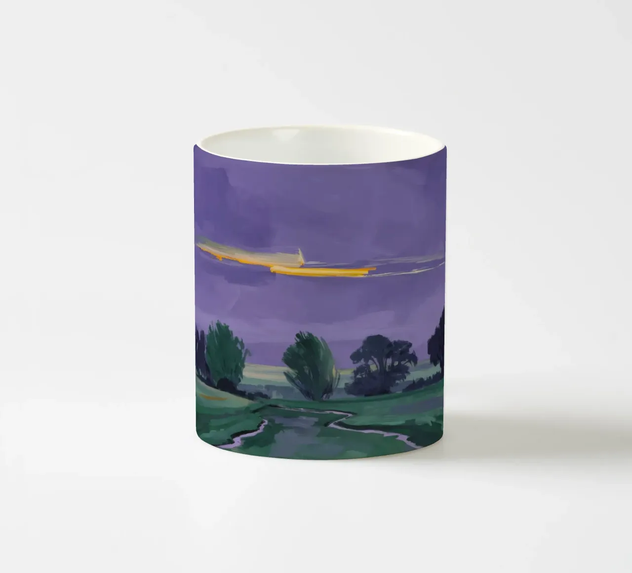 Chuchotement des champs nocturnes mug en céramique de Radiance Landscape