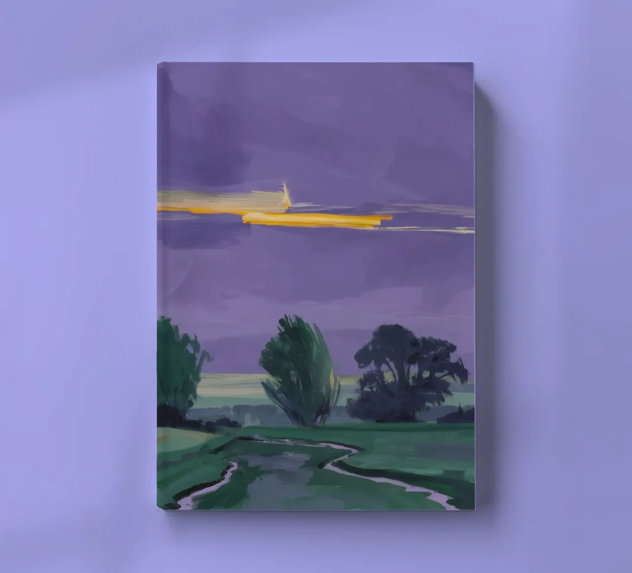 Nocturne Fields Whisper notebook by Radiance Landscape