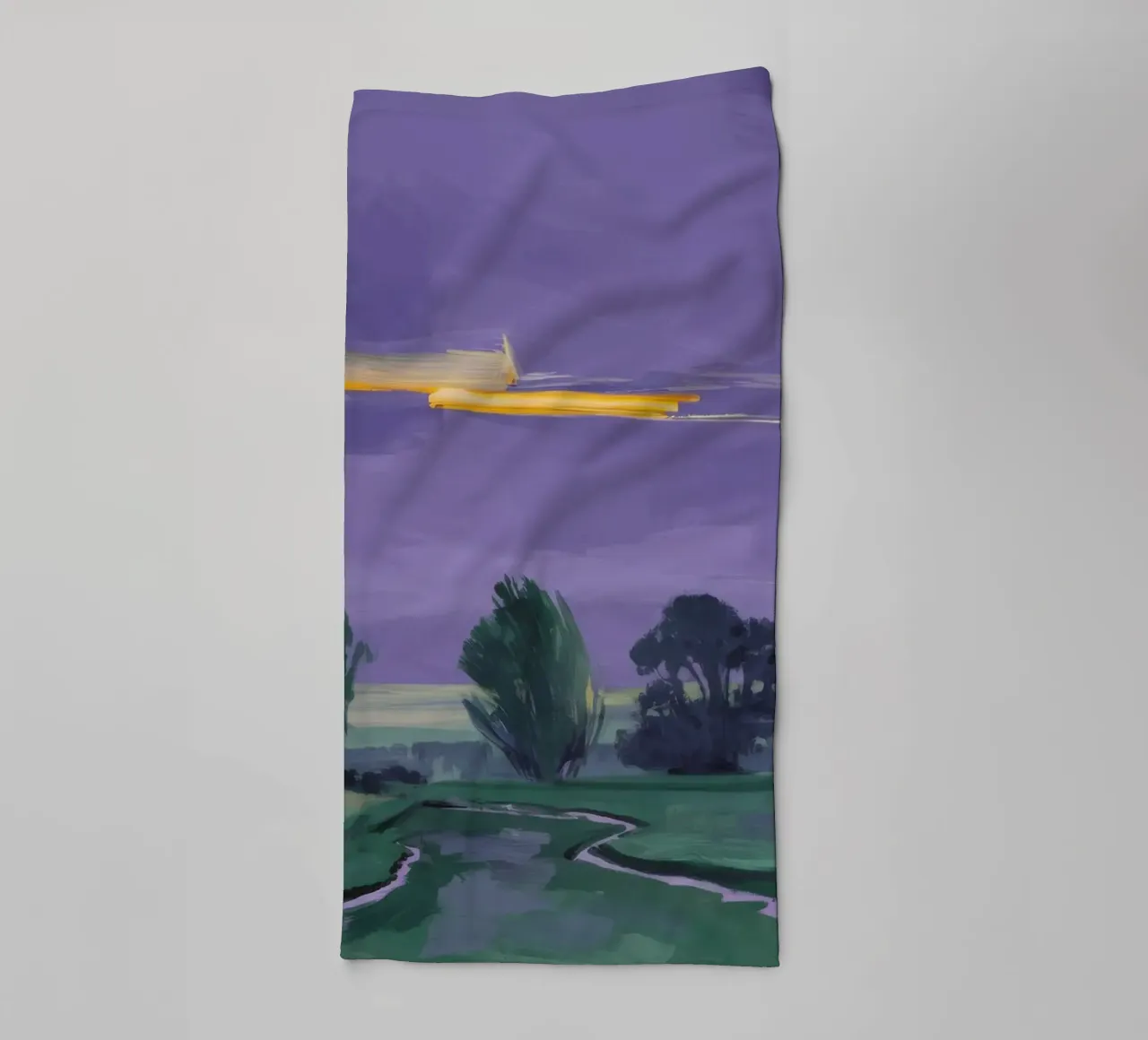 Nocturne Fields Whisper towel by Radiance Landscape