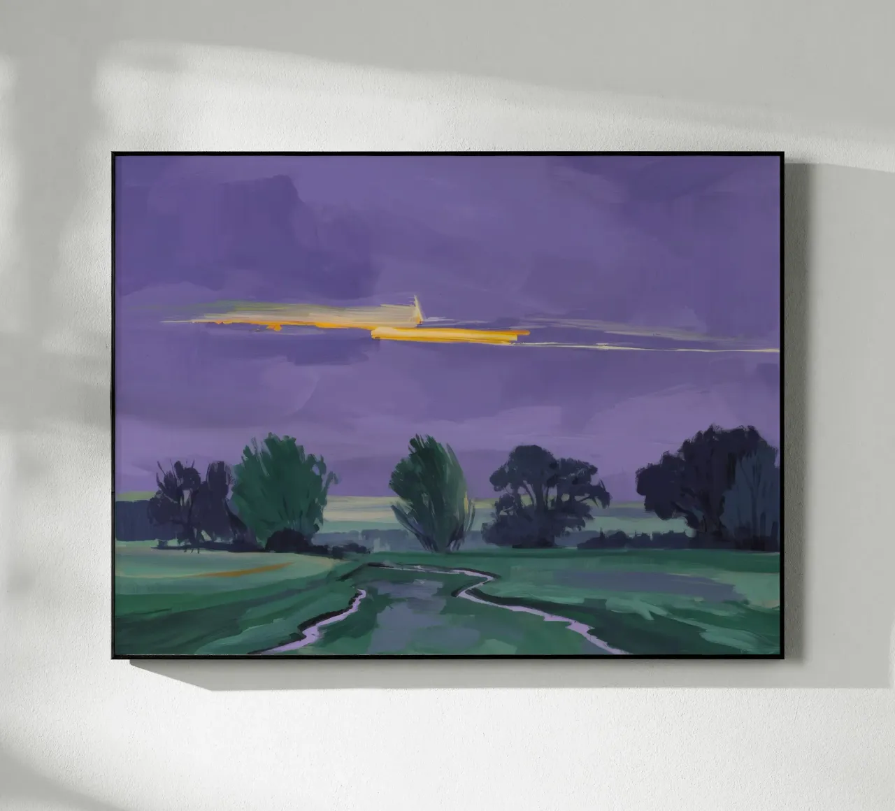 Nocturne Fields Whisper acrylic glass by Radiance Landscape