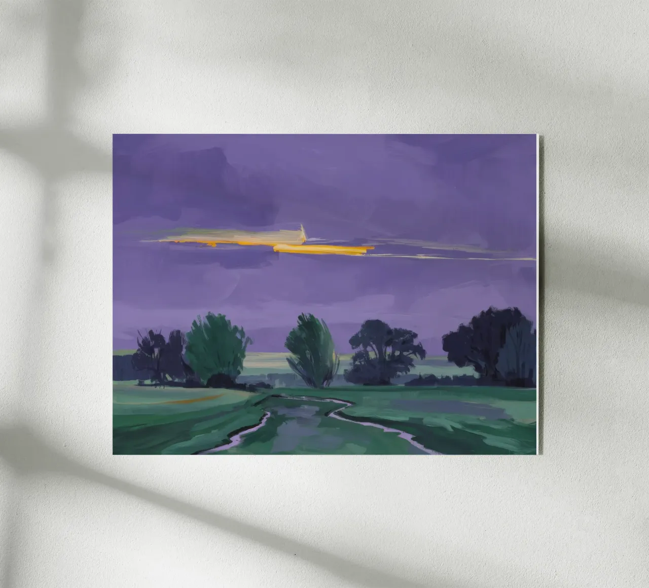 Nocturne Fields Whisper acrylic glass by Radiance Landscape