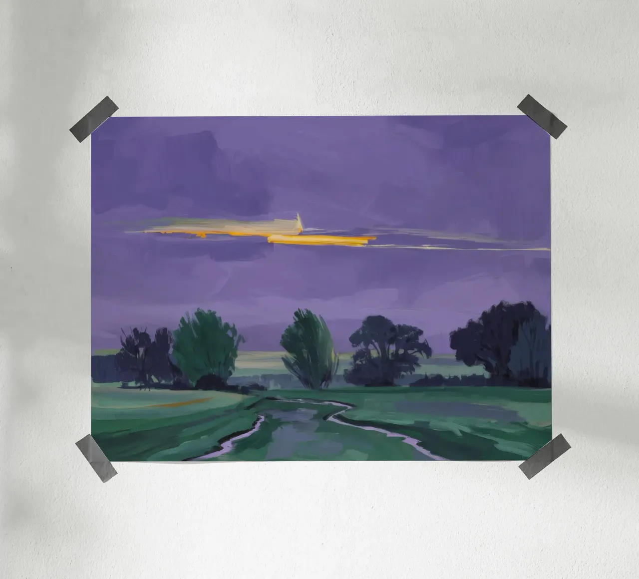 Nocturne Fields Whisper hahnemühle by Radiance Landscape