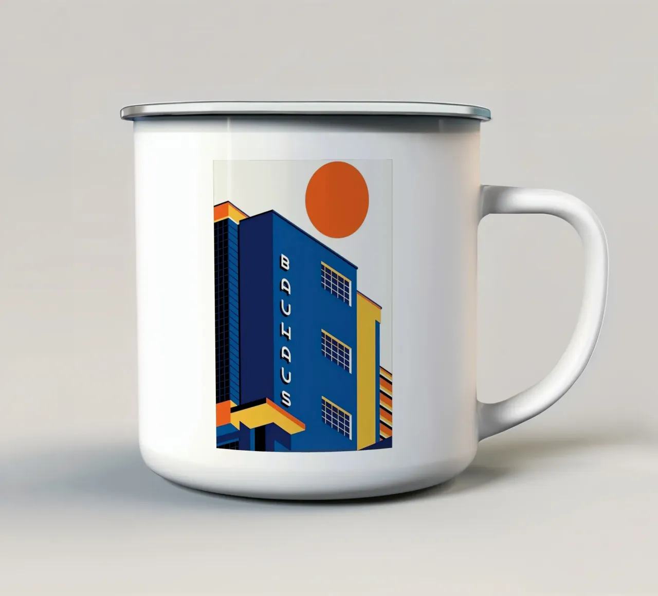Bauhaus tazza in smalto da Brooke