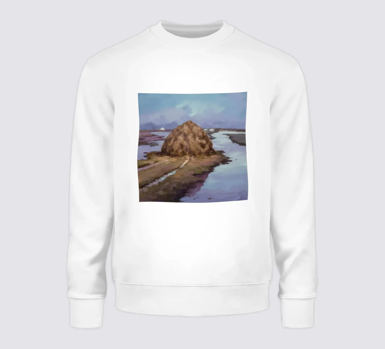 Fiume Haystack Calma felpa da Radiance Landscape