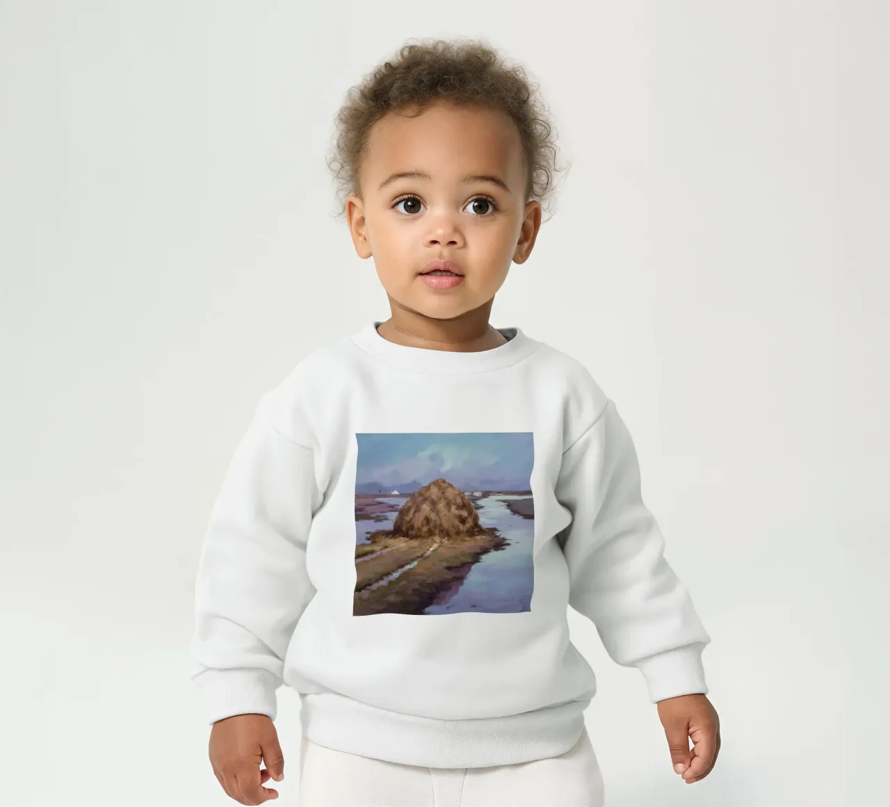 Fiume Haystack Calma felpa neonato da Radiance Landscape