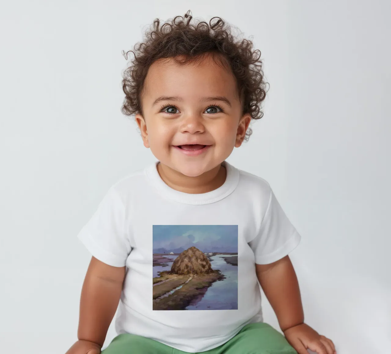 Fiume Haystack Calma maglietta neonato da Radiance Landscape